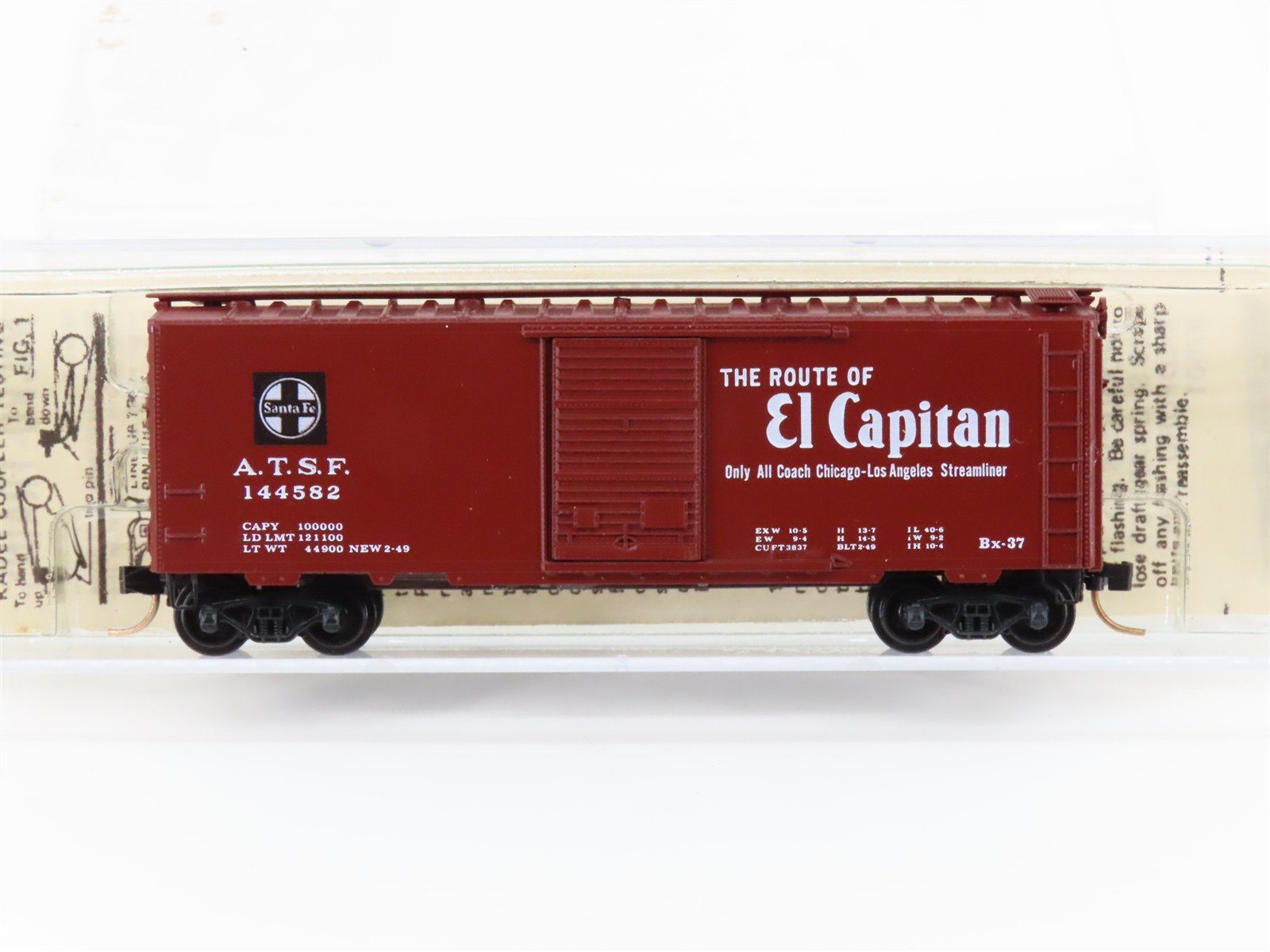 N Scale Kadee Micro-Trains MTL 20040 ATSF Santa Fe El Capitan 40' Boxcar #144582