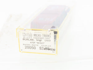 N Scale Kadee Micro-Trains MTL 20050 ATSF Santa Fe Scout 40' Box Car #144430