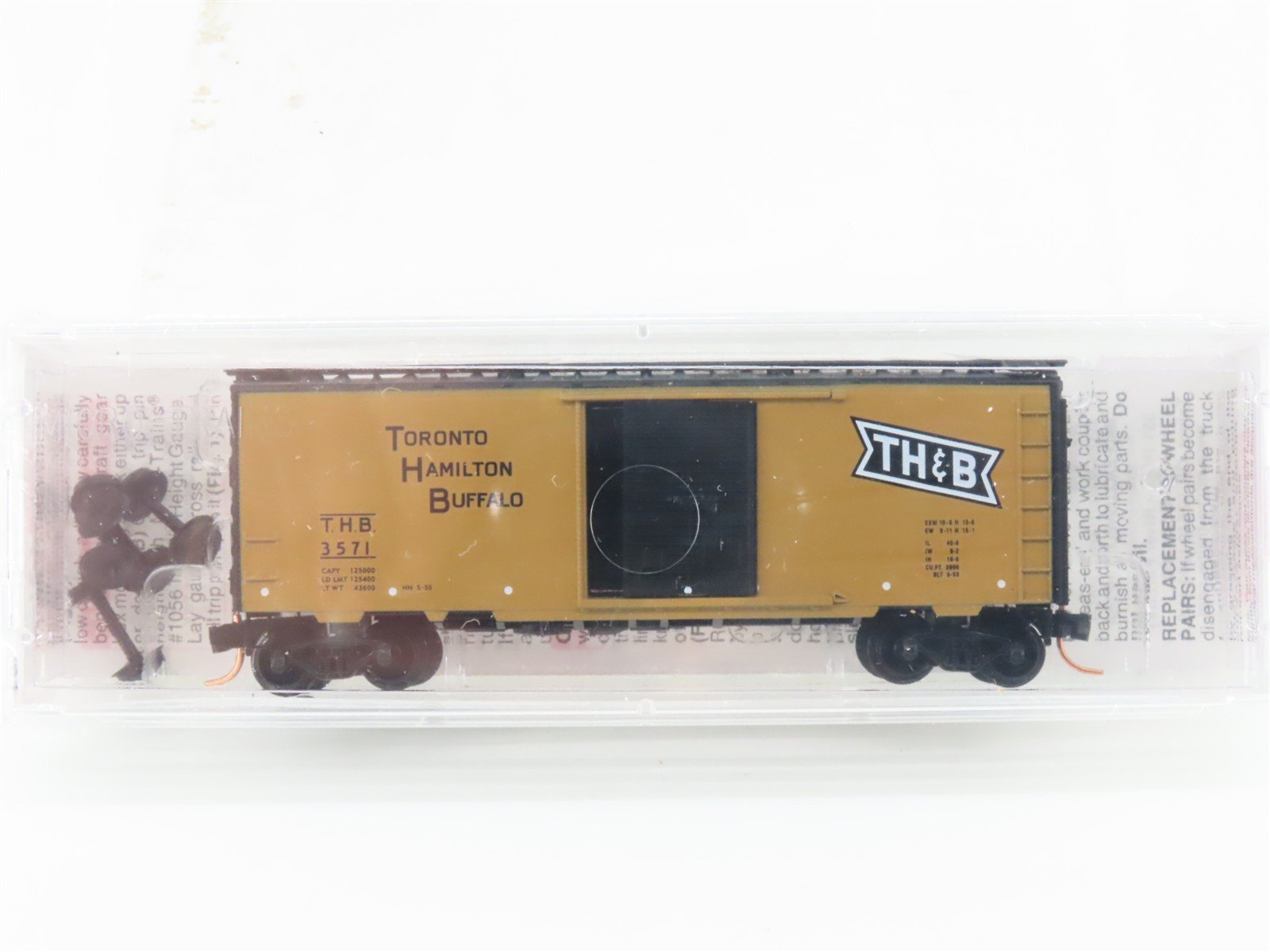 N Scale Micro-Trains MTL 20036 THB Toronto Hamilton & Buffalo 40' Box Car #3571