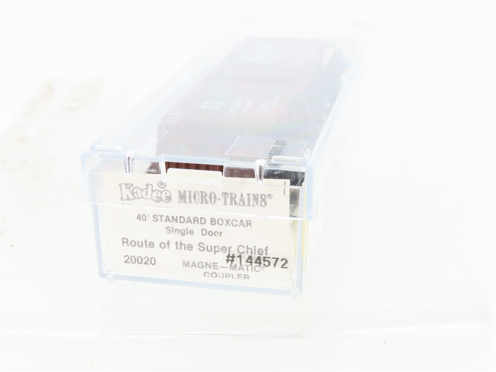 N Kadee Micro-Trains MTL 20020 ATSF Santa Fe Super Chief 40' Box Car #144572