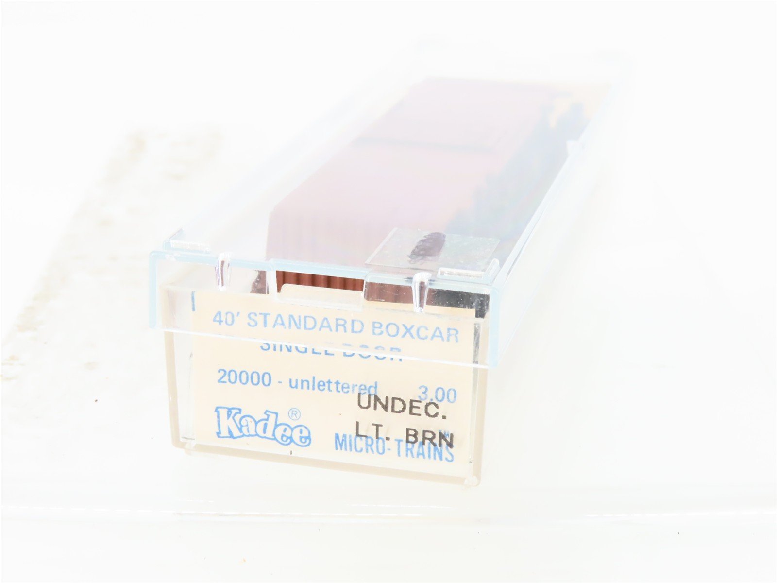 N Kadee Micro-Trains MTL 20000 Unlettered 40' Single Door Box Car - Blue Label