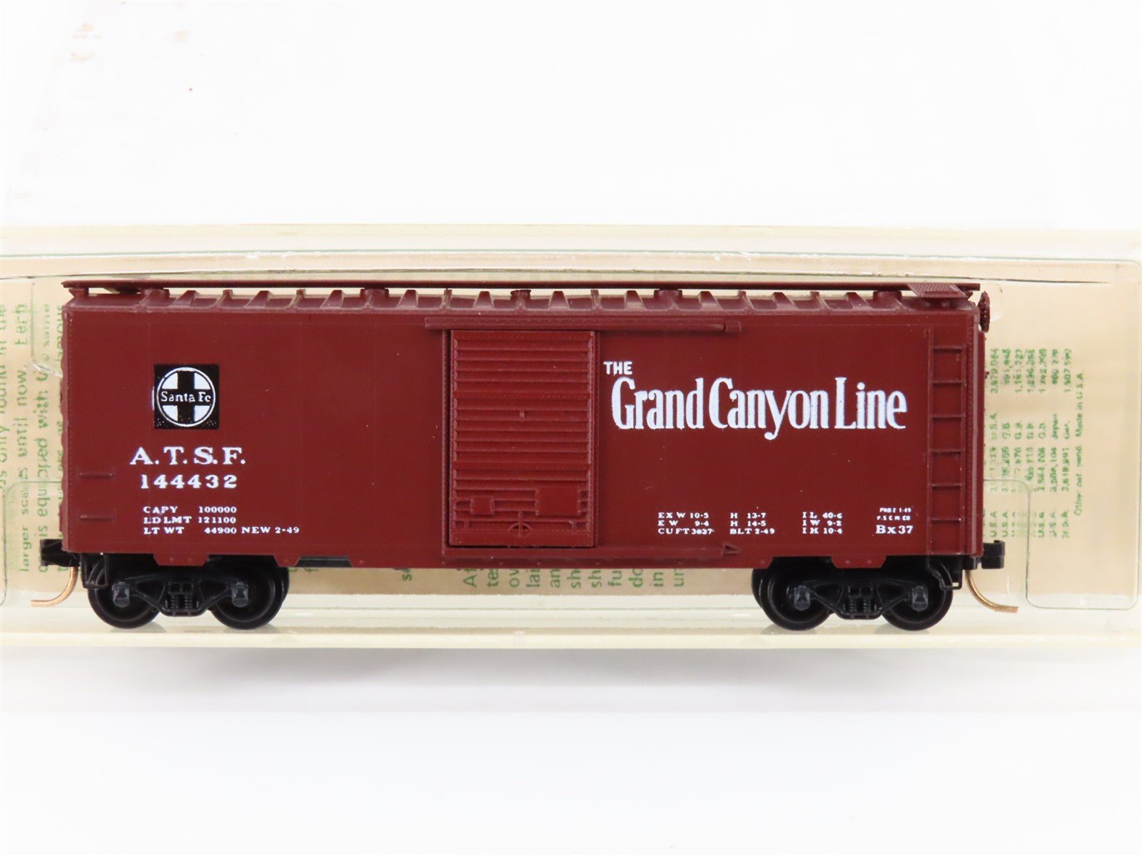 N Kadee Micro-Trains MTL 20072 ATSF Grand Canyon 40' Boxcar #144432 - Blue Label