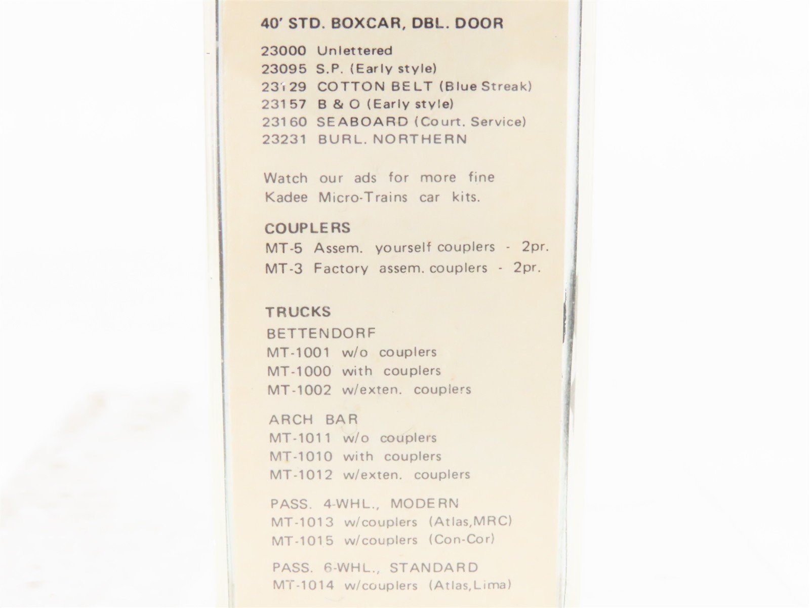N Kadee Micro-Trains MTL 20072 ATSF Grand Canyon 40' Boxcar #144432 - Blue Label