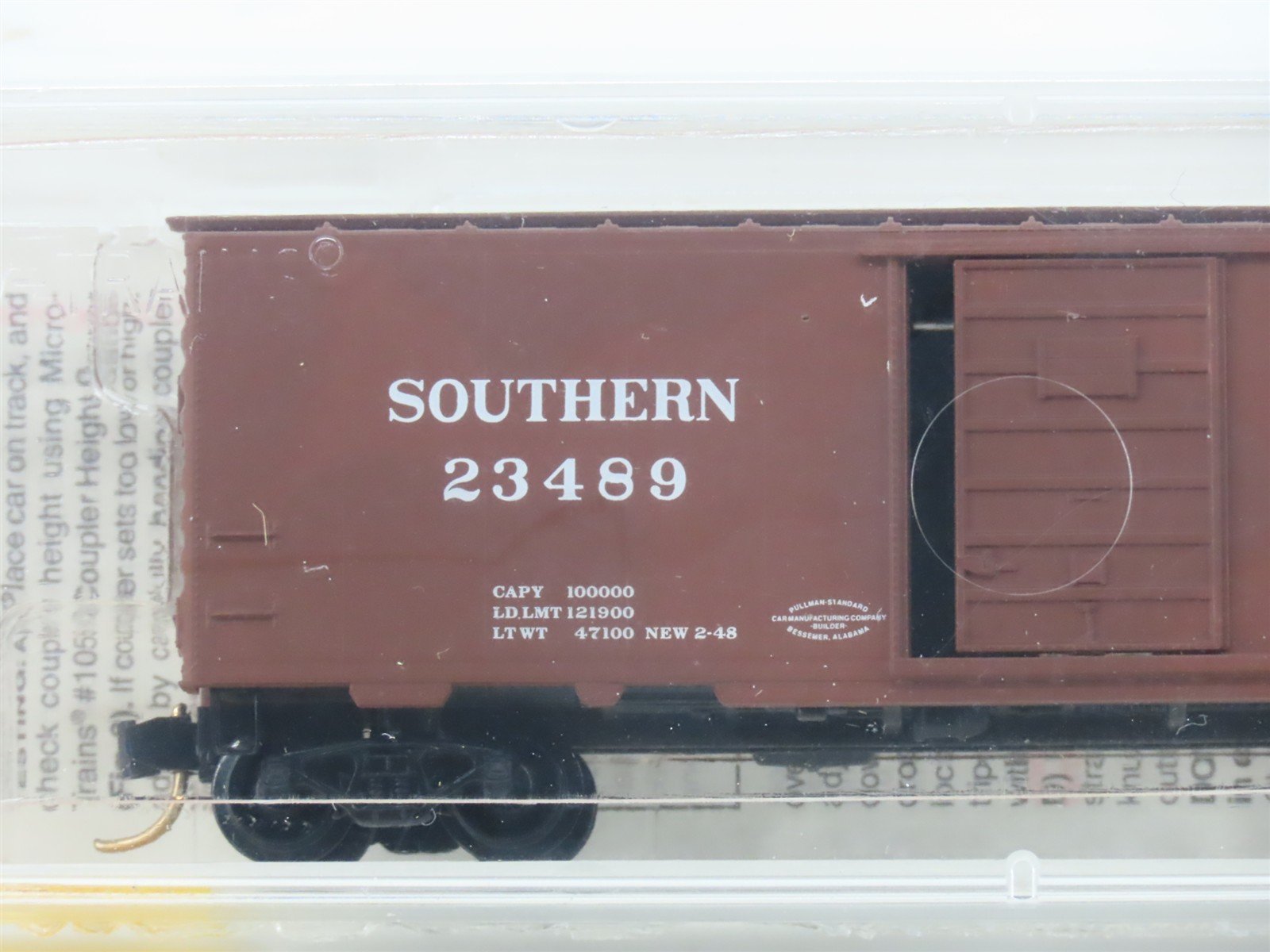 N Micro-Trains MTL 20062 SR Southern Railway 40' Single Door Box Car #23489