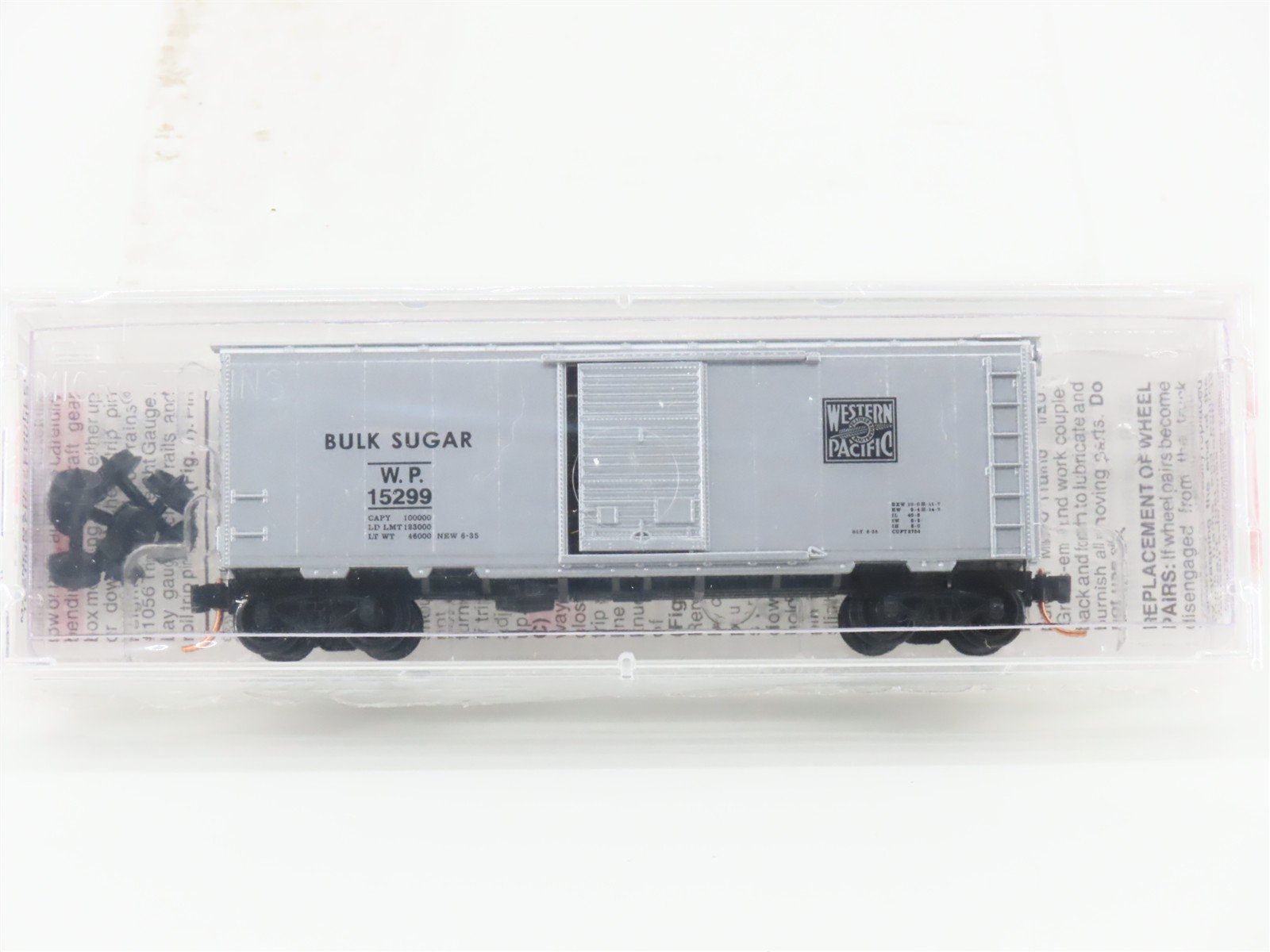 N Micro-Trains MTL 20076 WP Feather River Route Bulk Sugar 40' Box Car #15299