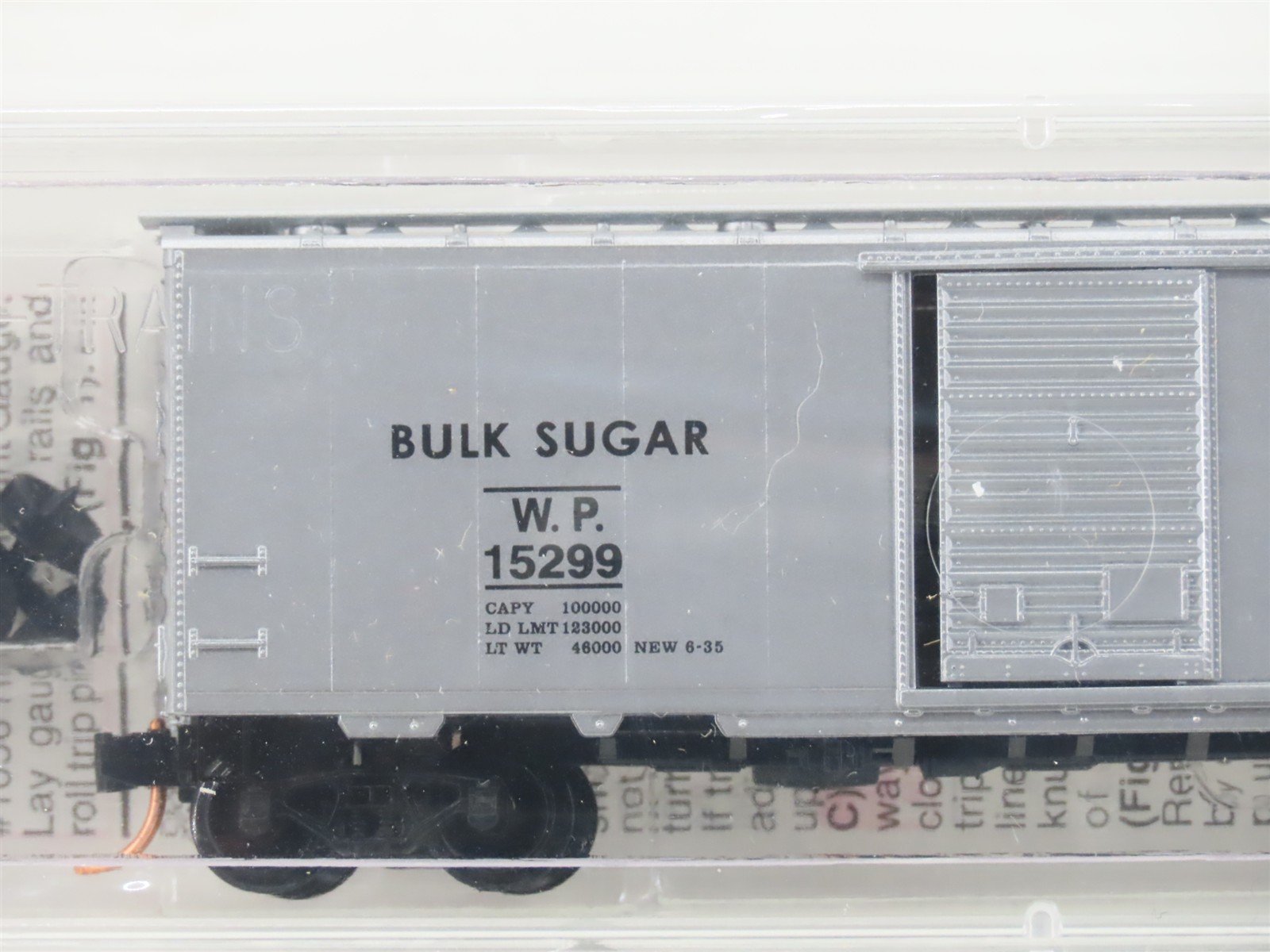 N Micro-Trains MTL 20076 WP Feather River Route Bulk Sugar 40' Box Car #15299
