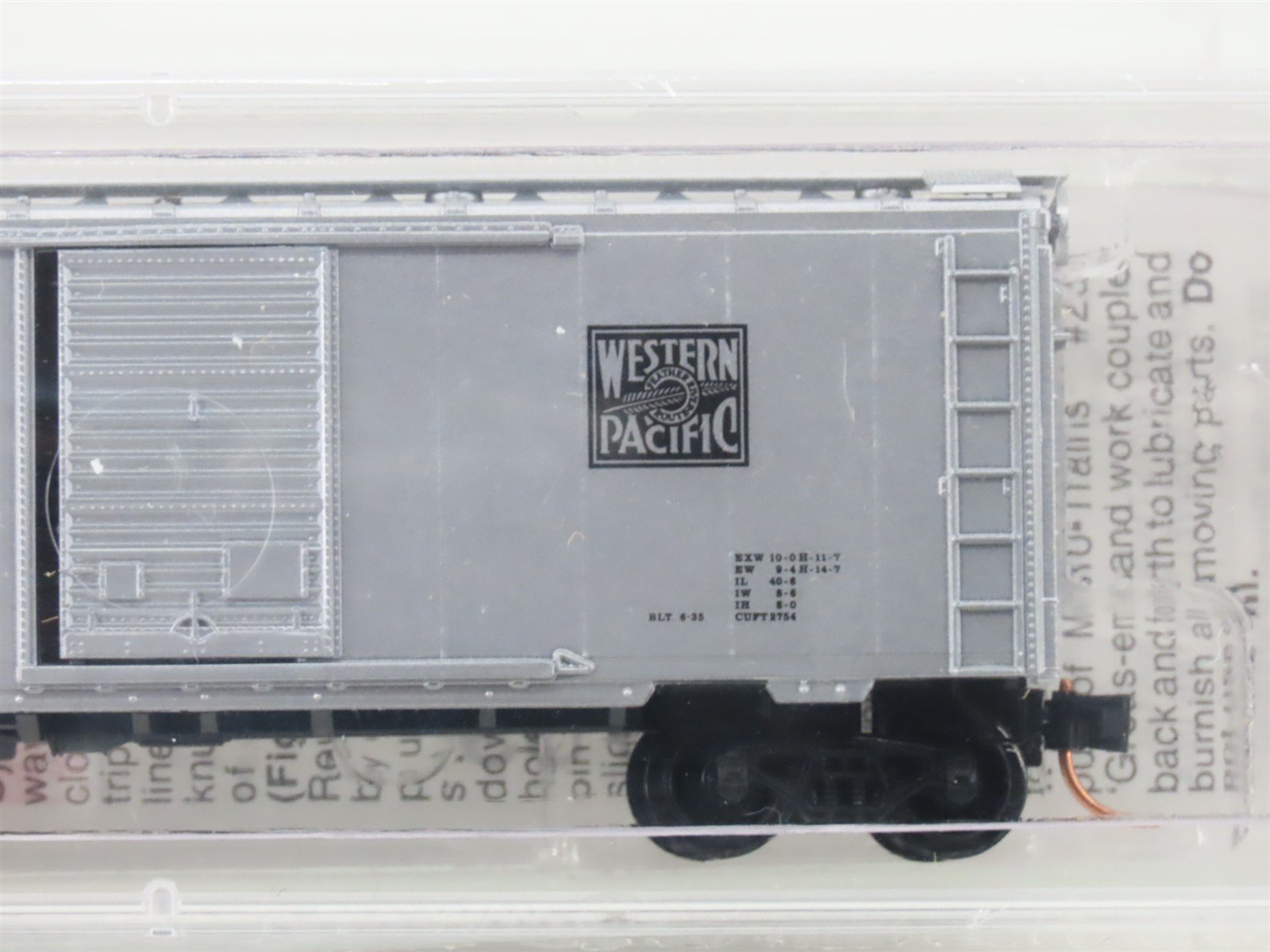 N Micro-Trains MTL 20076 WP Feather River Route Bulk Sugar 40' Box Car #15299