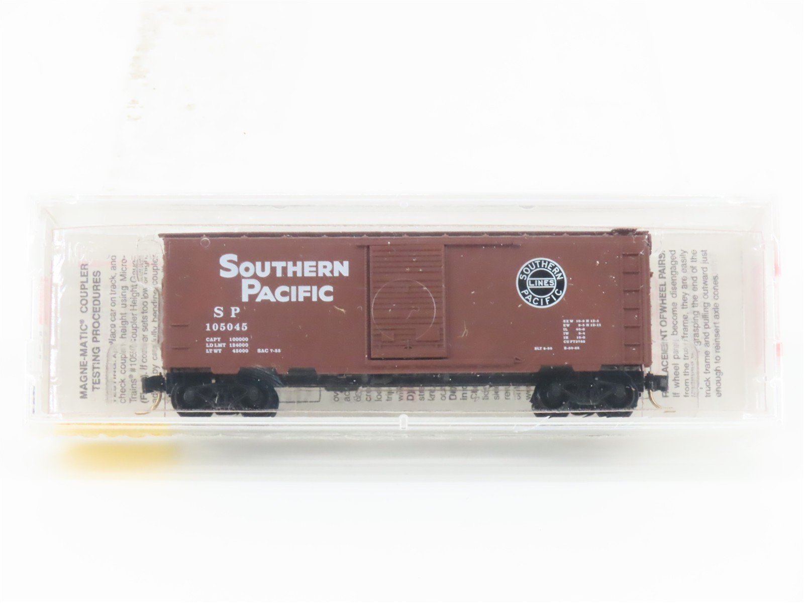 N Micro-Trains MTL 20080 SP Southern Pacific 40' Single Door Box Car #105045