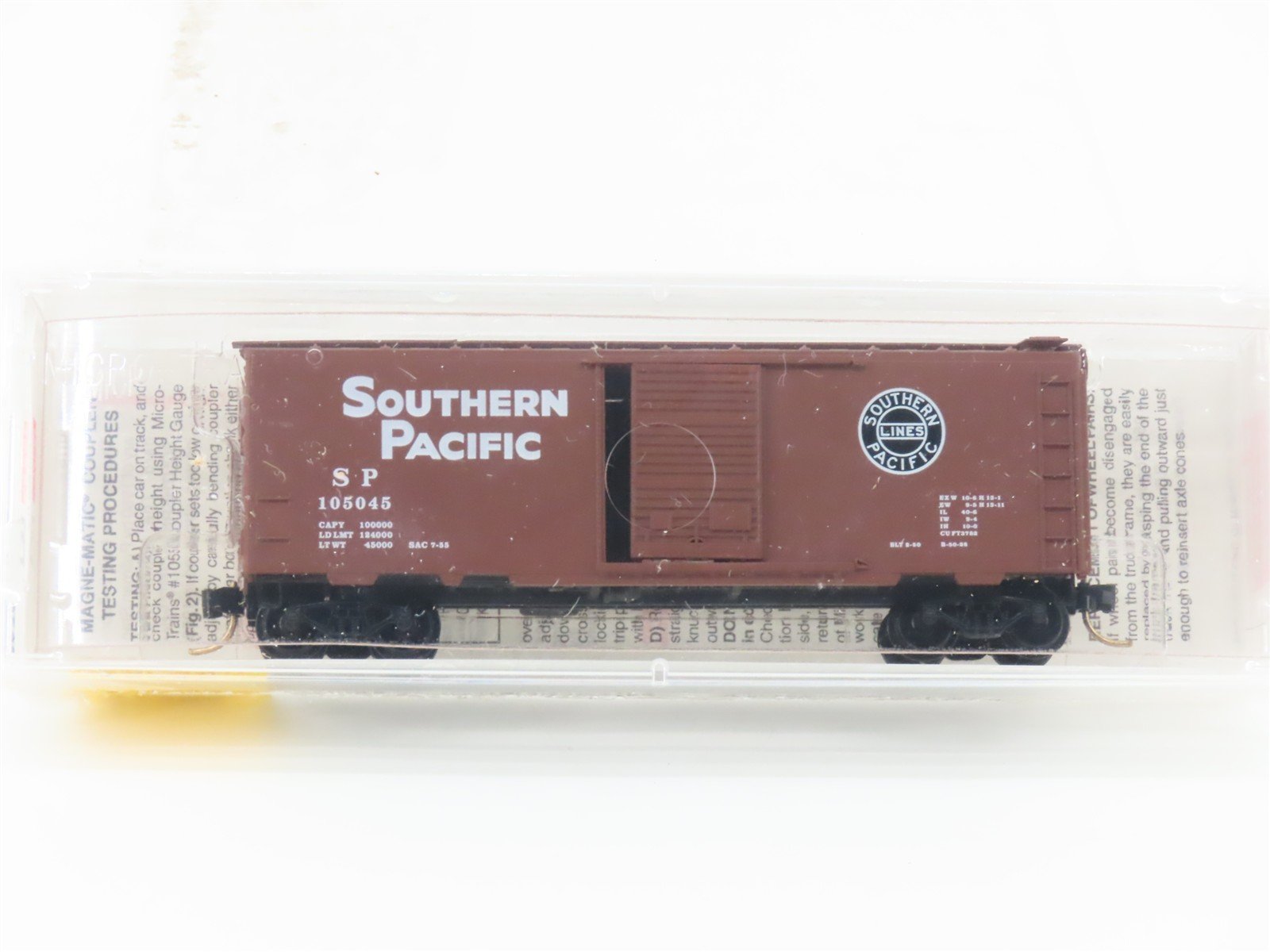 N Micro-Trains MTL 20080 SP Southern Pacific 40' Single Door Box Car #105045