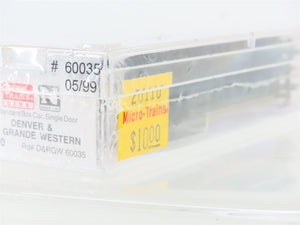 N Scale Micro-Trains MTL 20110 D&RGW Rio Grande 