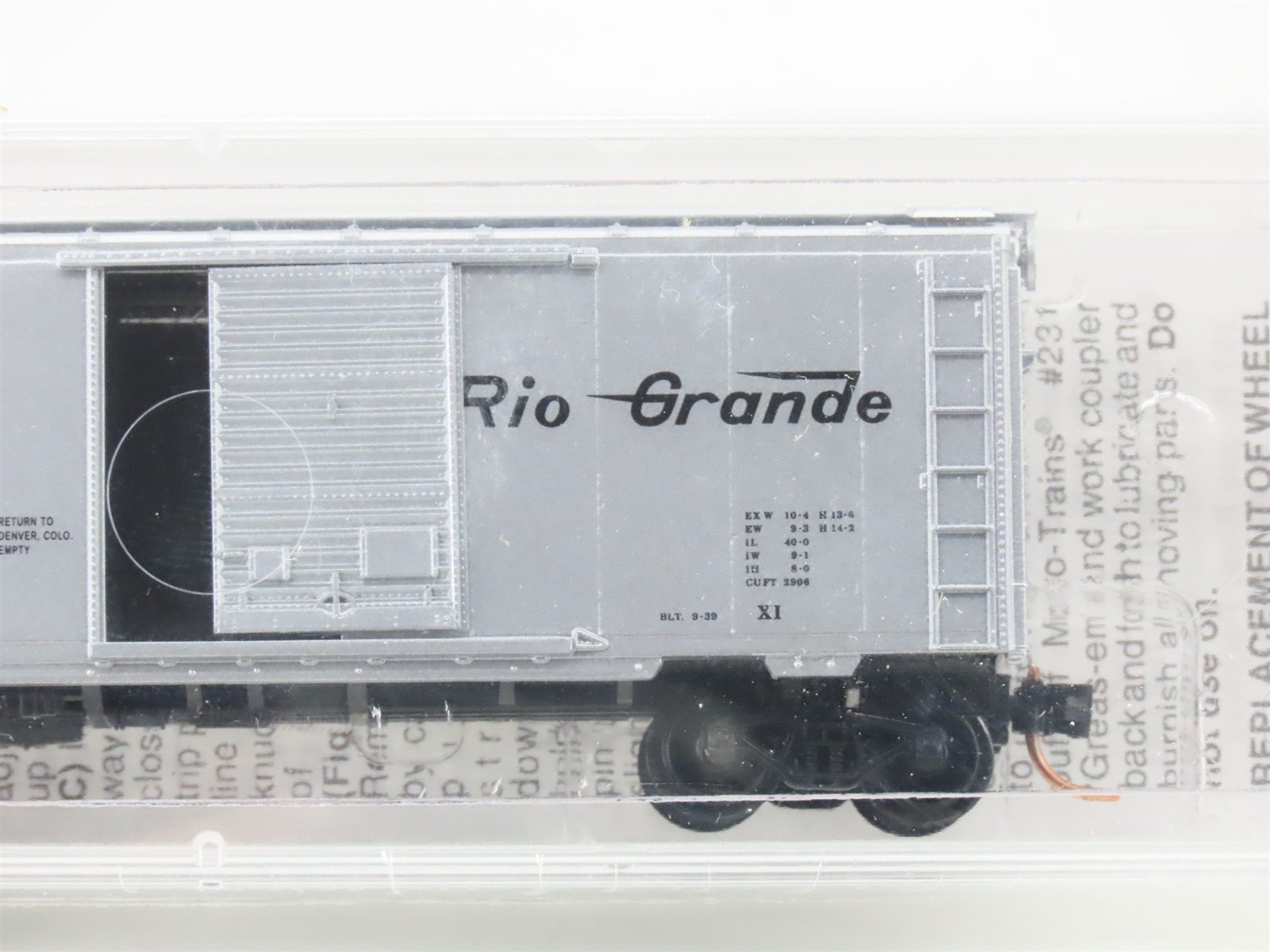 N Scale Micro-Trains MTL 20110 D&RGW Rio Grande 