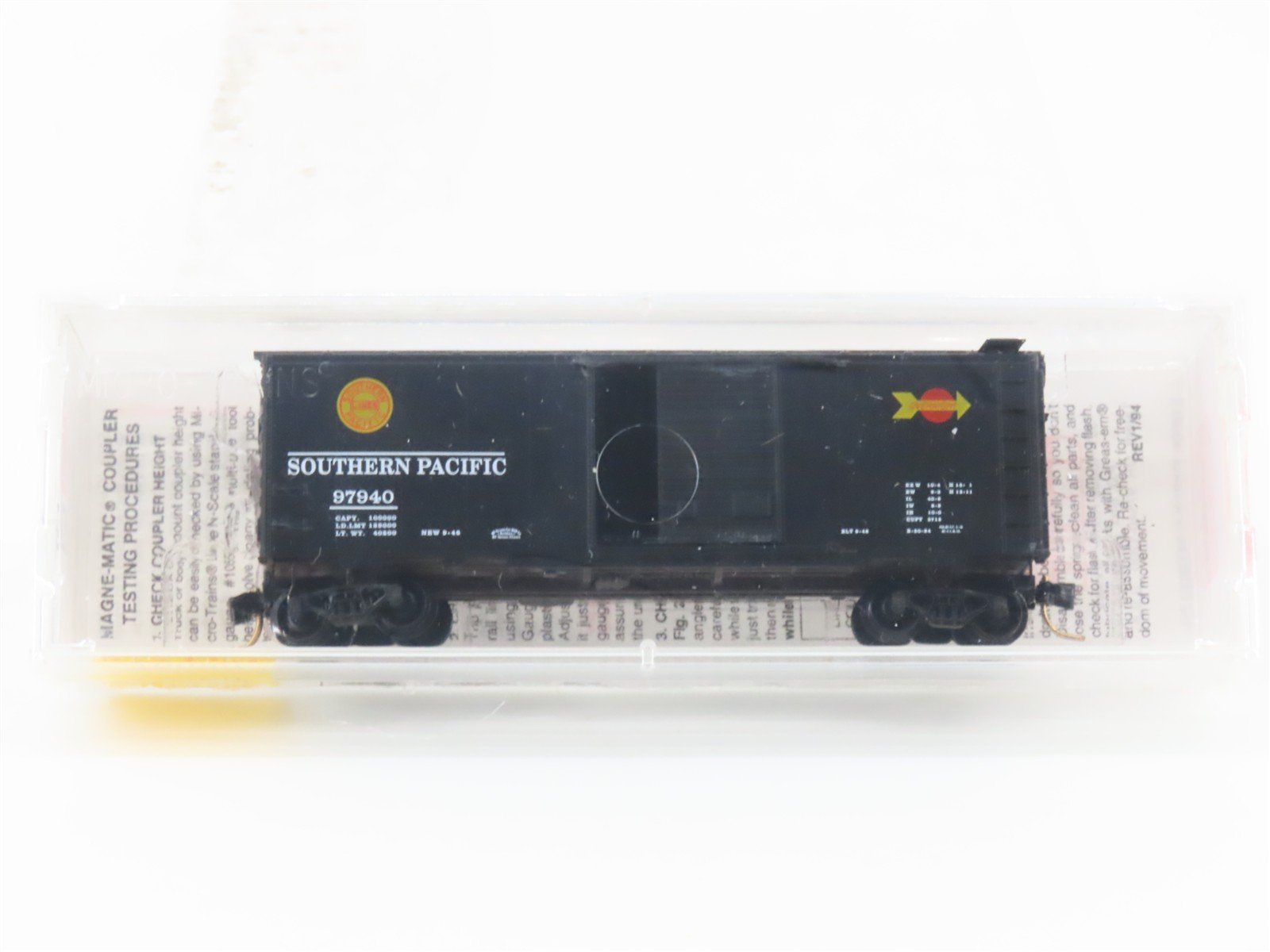 N Scale Micro-Trains MTL 20090 SP Southern Pacific Overnight 40' Box Car #97940