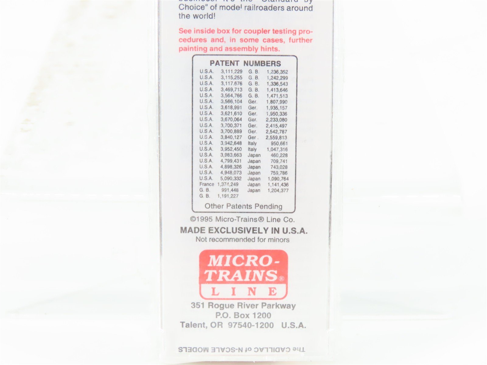 N Scale Micro-Trains MTL 20090 SP Southern Pacific Overnight 40' Box Car #97940