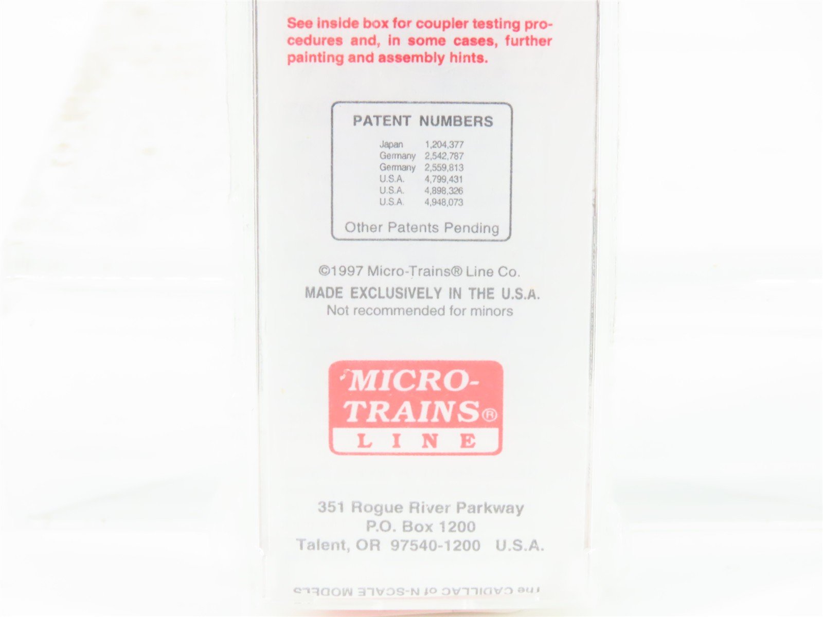 N Scale Micro-Trains MTL 20090 SP Southern Pacific Overnight 40' Box Car #97947