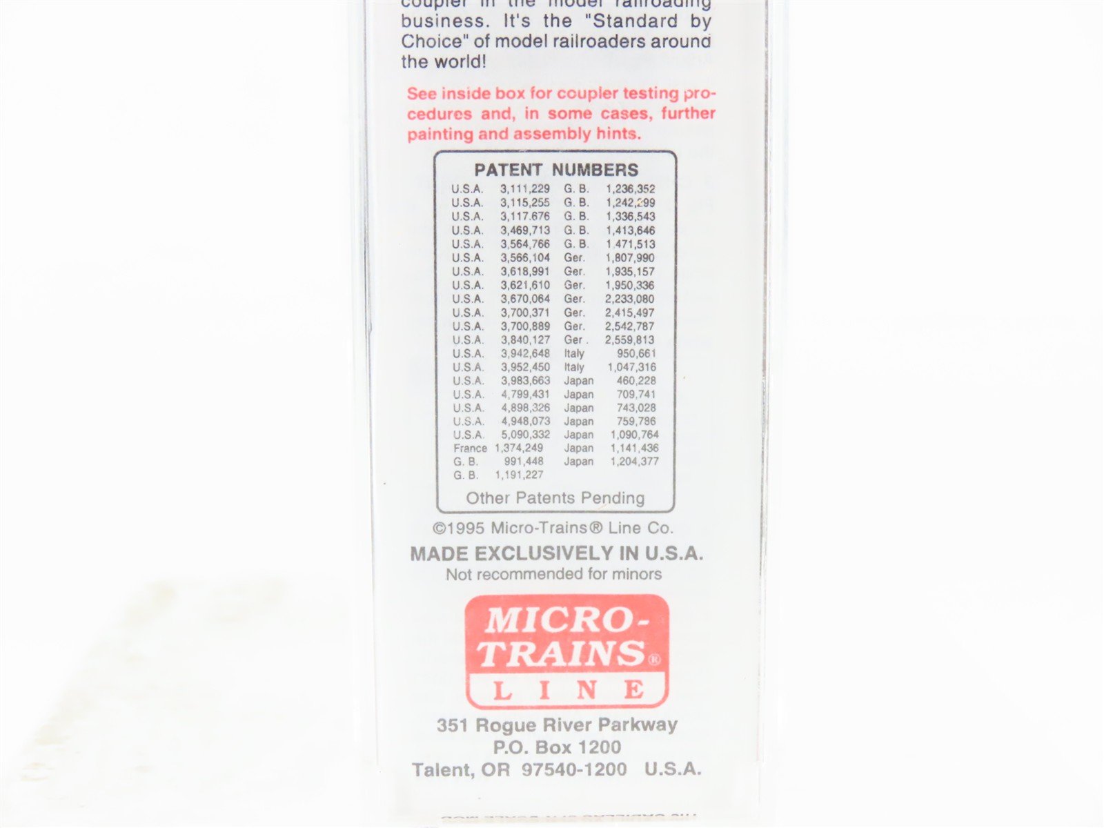 N Scale Micro-Trains MTL 20090 SP Southern Pacific Overnight 40' Box Car #97940