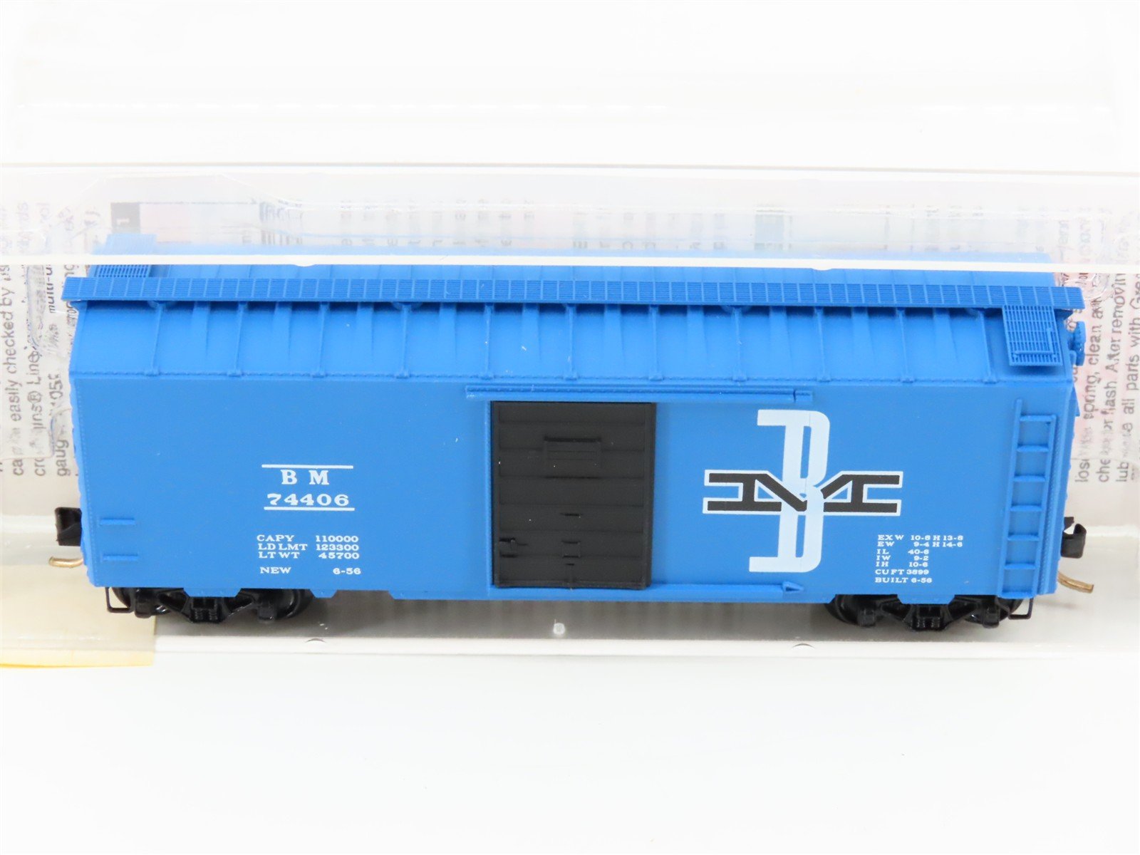 N Scale Micro-Trains MTL 20140 BM Boston & Maine 40' Single Door Box Car #74406
