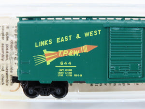 N Kadee Micro-Trains MTL 20120 TP&W Toledo Peoria & Western 40' Box Car #644