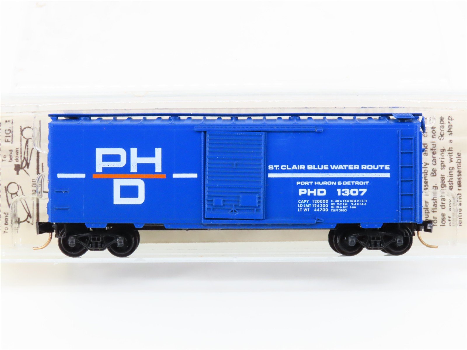 N Kadee Micro-Trains MTL 20150 PHD St. Clair Blue Water Route 40' Box Car #1307