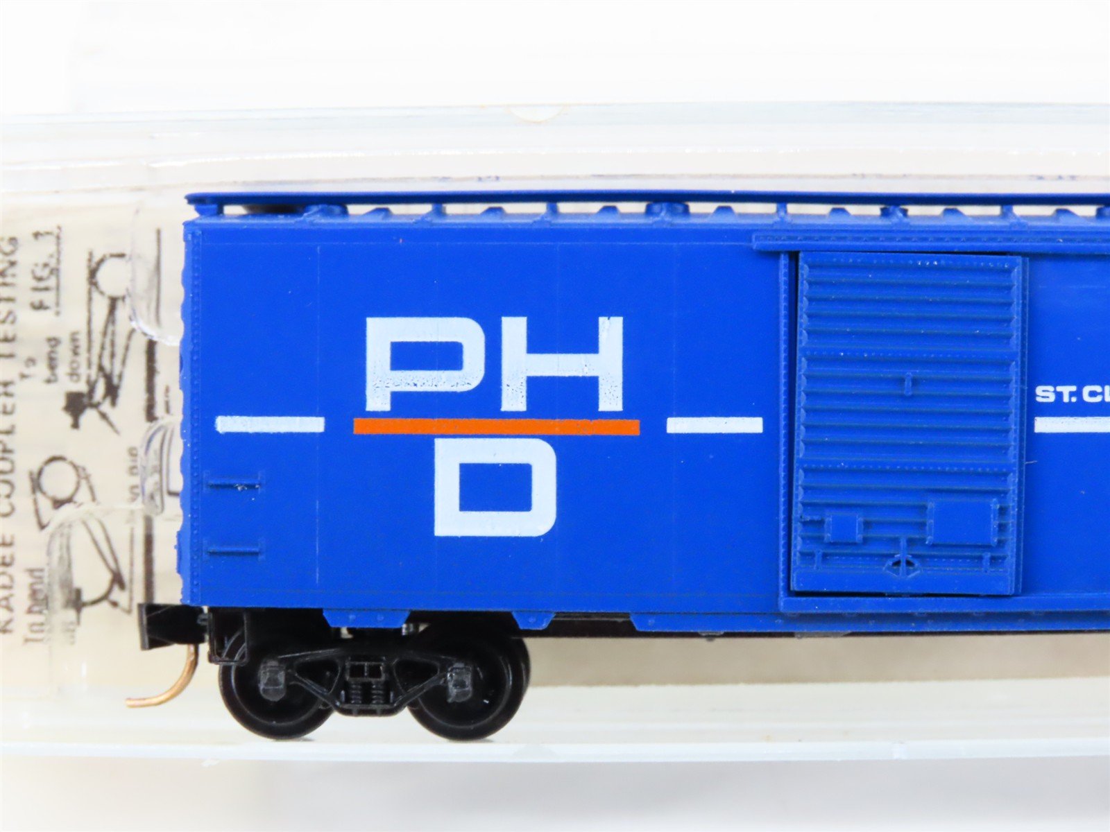 N Kadee Micro-Trains MTL 20150 PHD St. Clair Blue Water Route 40' Box Car #1307
