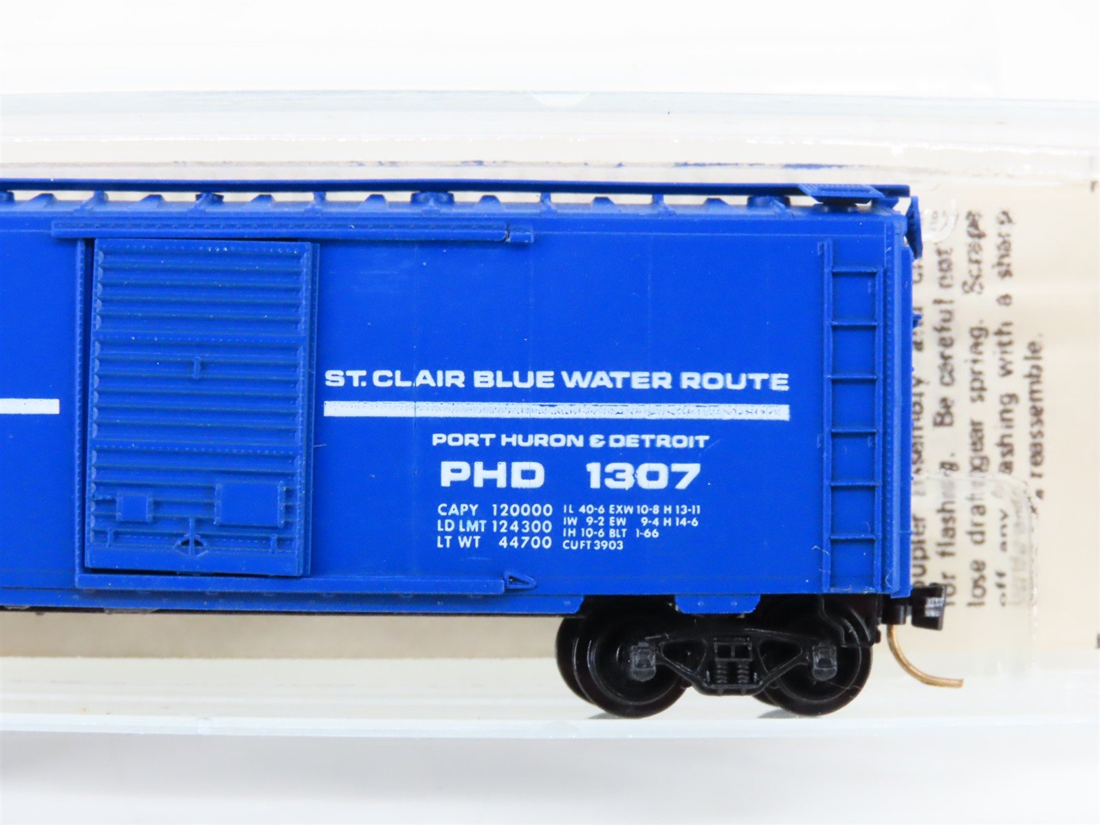 N Kadee Micro-Trains MTL 20150 PHD St. Clair Blue Water Route 40' Box Car #1307