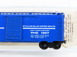 N Kadee Micro-Trains MTL 20150 PHD St. Clair Blue Water Route 40' Box Car #1307