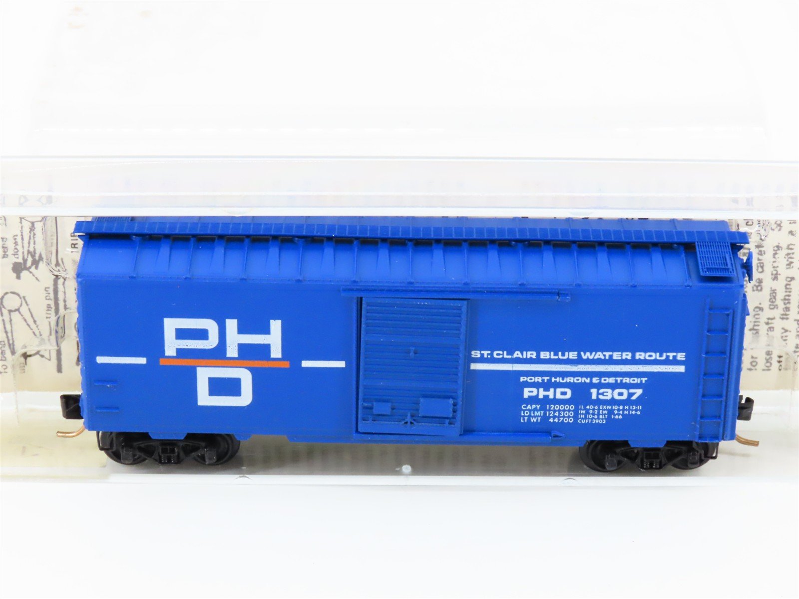 N Kadee Micro-Trains MTL 20150 PHD St. Clair Blue Water Route 40' Box Car #1307