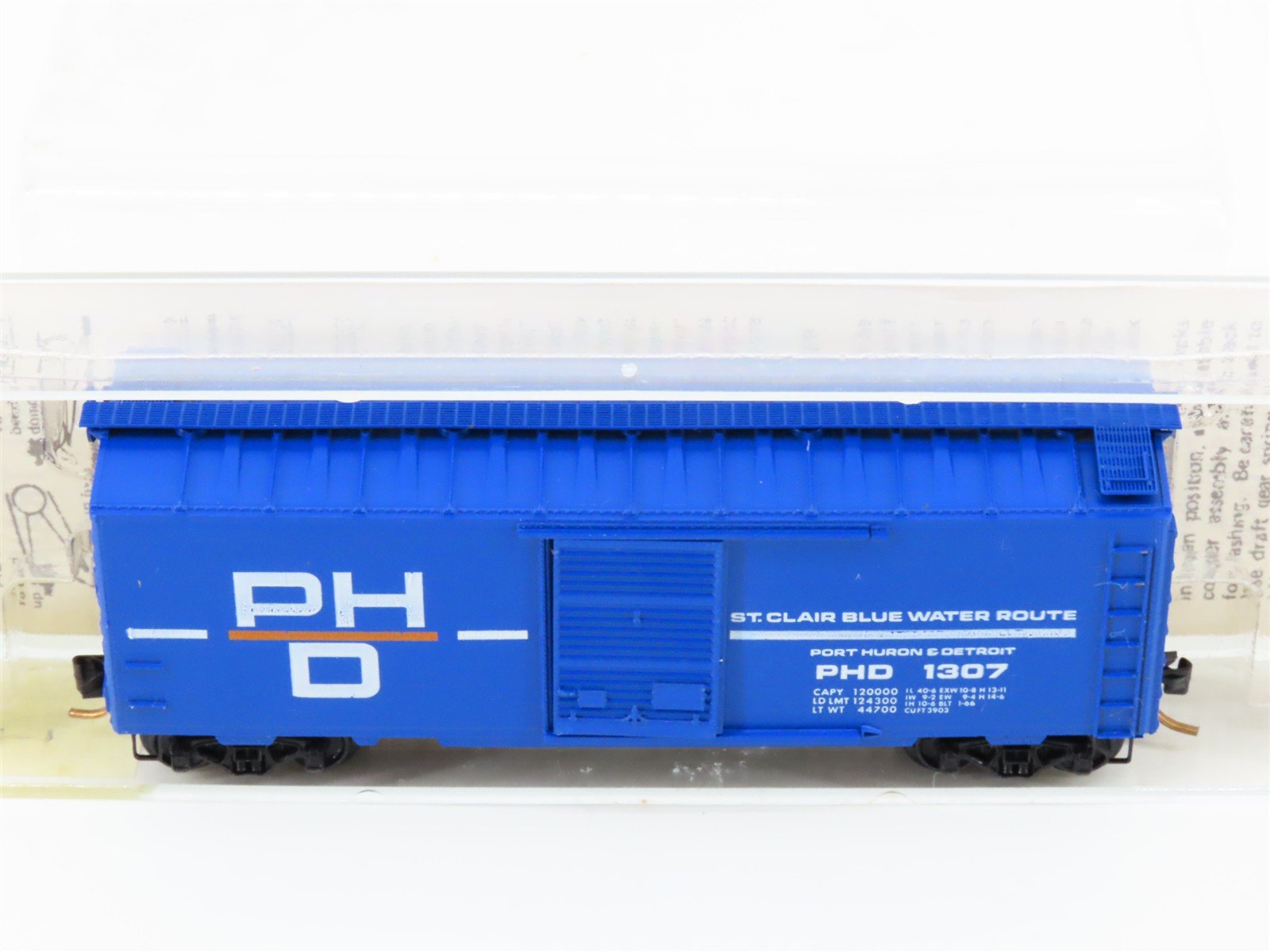 N Kadee Micro-Trains MTL 20150 PHD St. Clair Blue Water Route 40' Box Car #1307