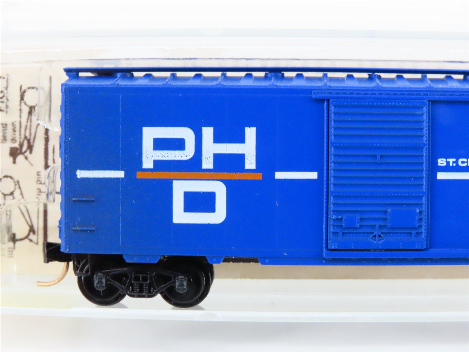 N Kadee Micro-Trains MTL 20150 PHD St. Clair Blue Water Route 40' Box Car #1307