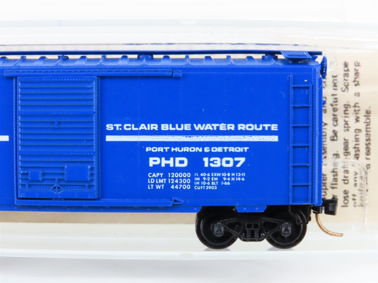 N Kadee Micro-Trains MTL 20150 PHD St. Clair Blue Water Route 40' Box Car #1307
