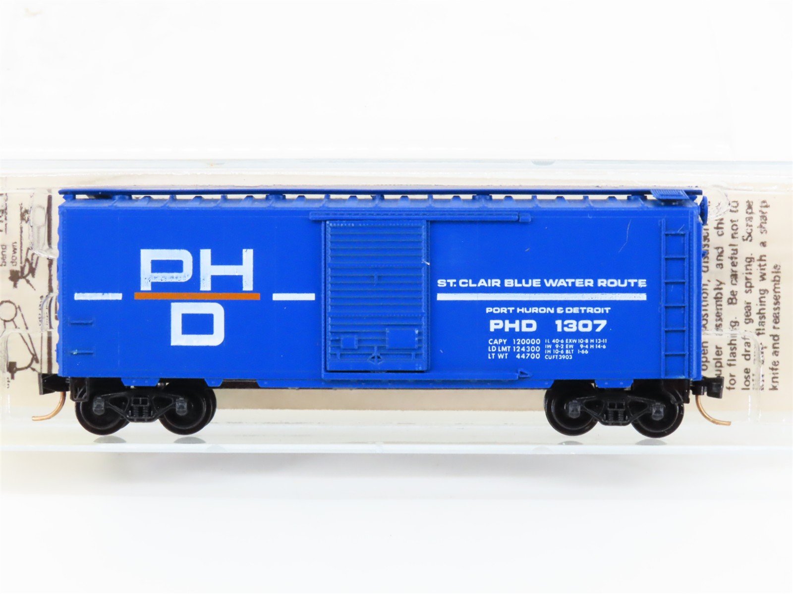 N Kadee Micro-Trains MTL 20150 PHD St. Clair Blue Water Route 40' Box Car #1307