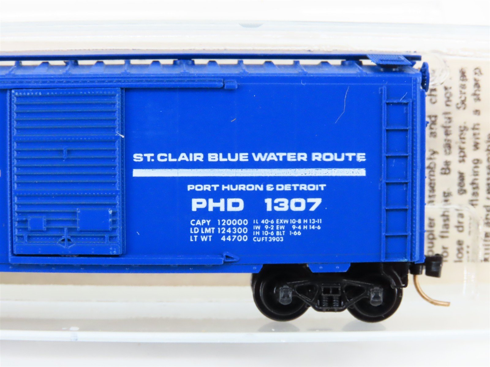 N Kadee Micro-Trains MTL 20150 PHD St. Clair Blue Water Route 40' Box Car #1307