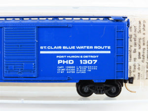 N Kadee Micro-Trains MTL 20150 PHD St. Clair Blue Water Route 40' Box Car #1307