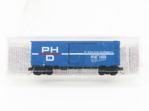 N Scale Micro-Trains MTL 20150 PHD St. Clair Blue Water Route 40' Box Car #1305