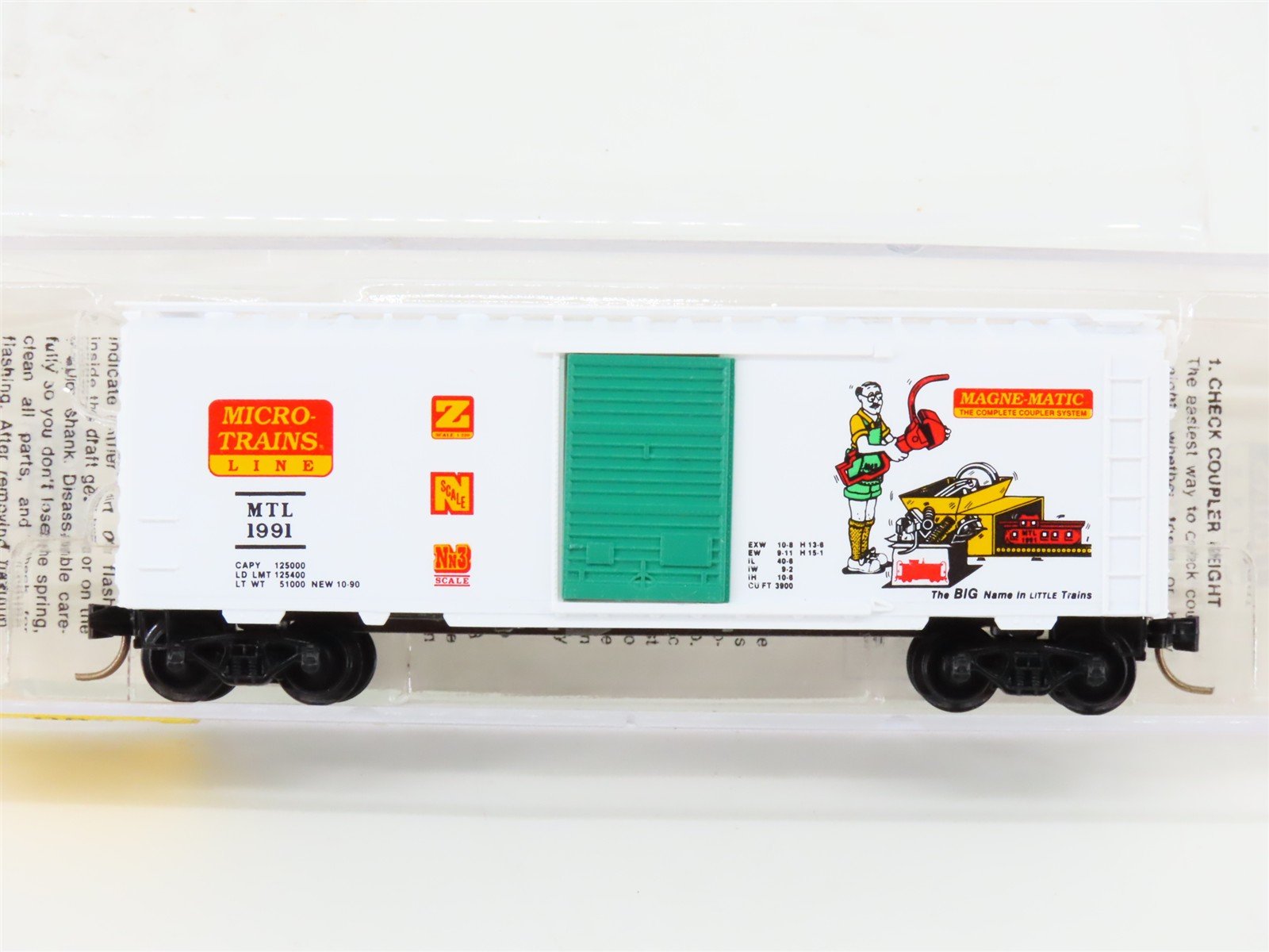 N Scale Micro-Trains MTL 20086 MTL Micro Trains Line 40' Box Car #1991