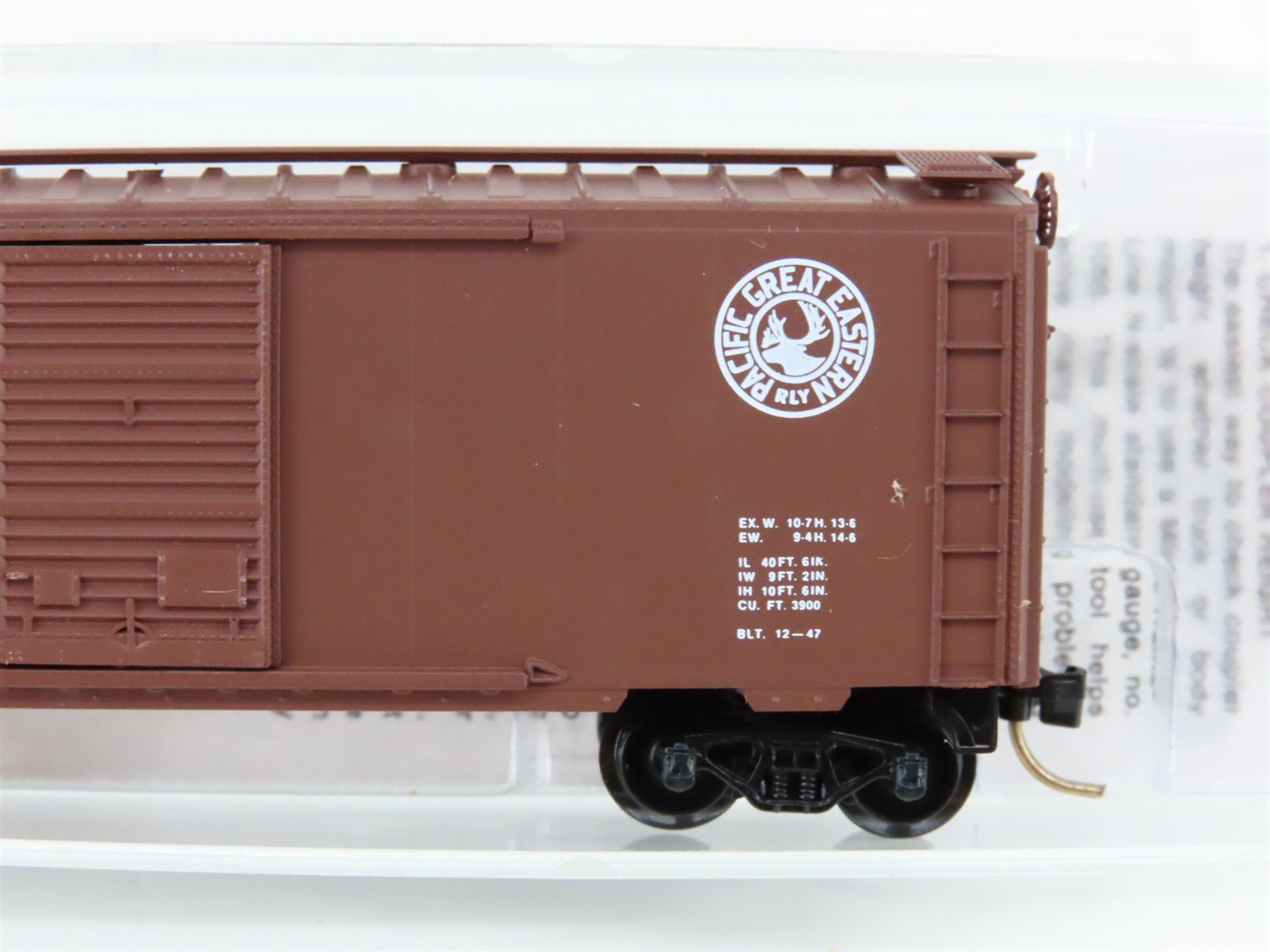 N Scale Micro-Trains MTL 20970 PGE Pacific Great Eastern 40' Box Car #4022