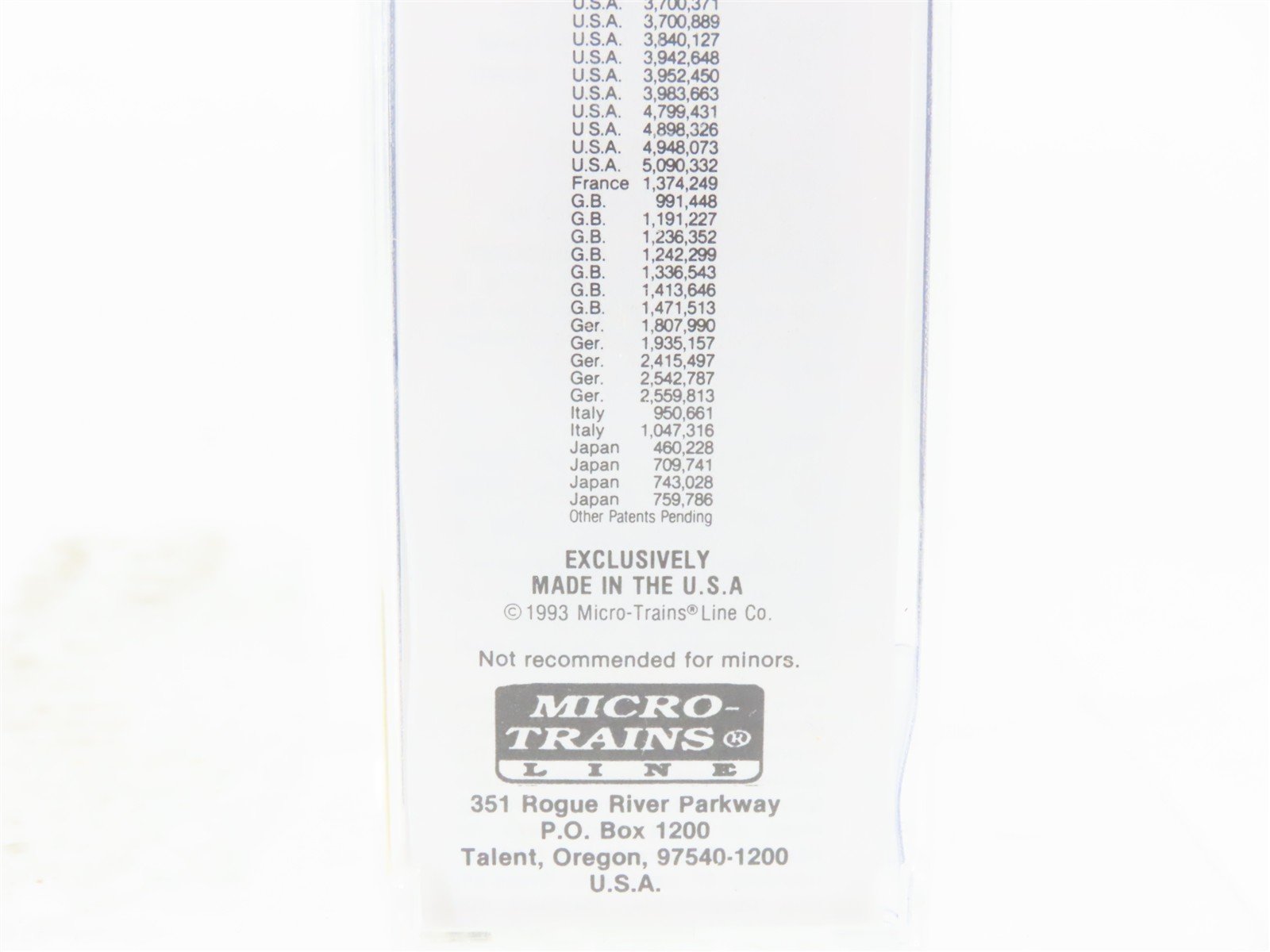 N Scale Micro-Trains MTL 20970 PGE Pacific Great Eastern 40' Box Car #4022