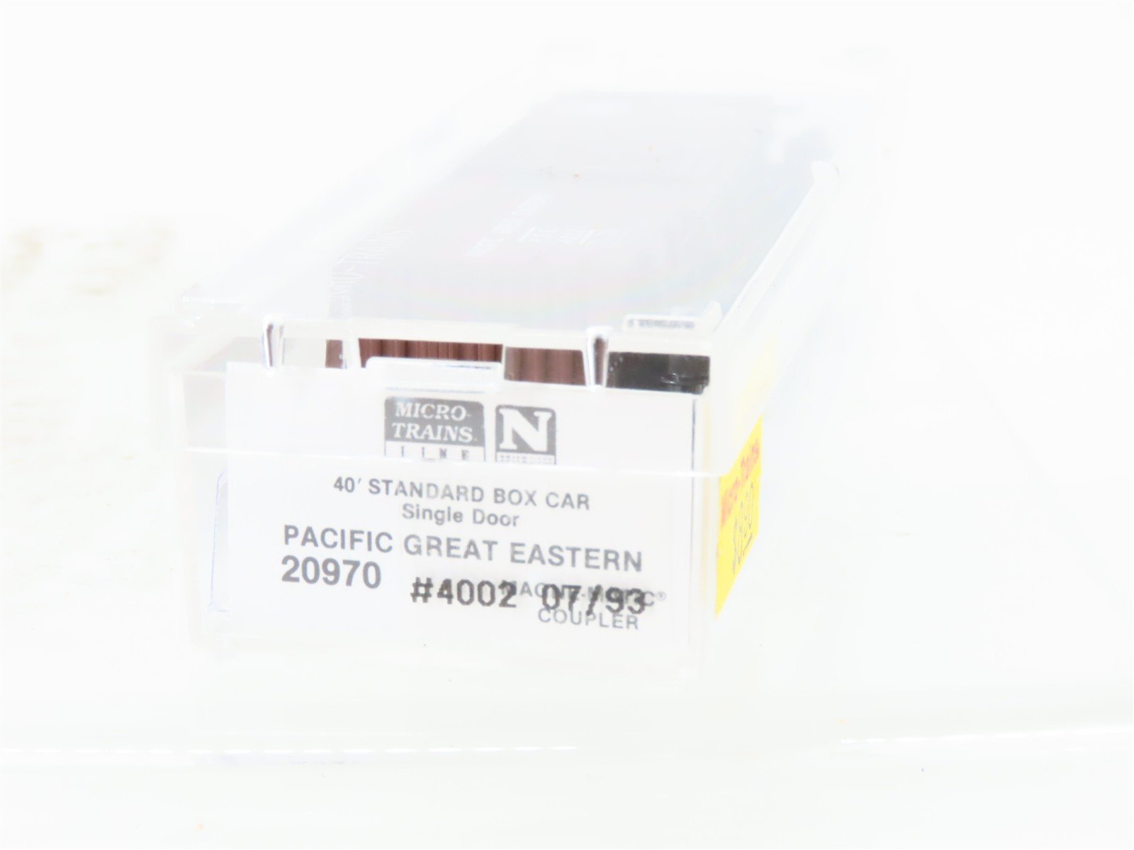 N Scale Micro-Trains MTL 20970 PGE Pacific Great Eastern 40' Box Car #4022
