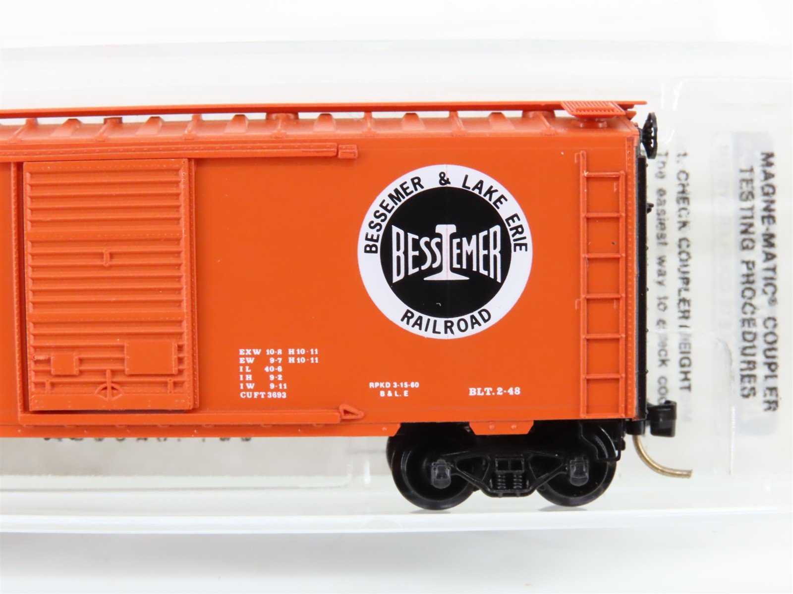 N Scale Micro-Trains MTL 20940 B&LE Bessemer & Lake Erie 40' Box Car #81005