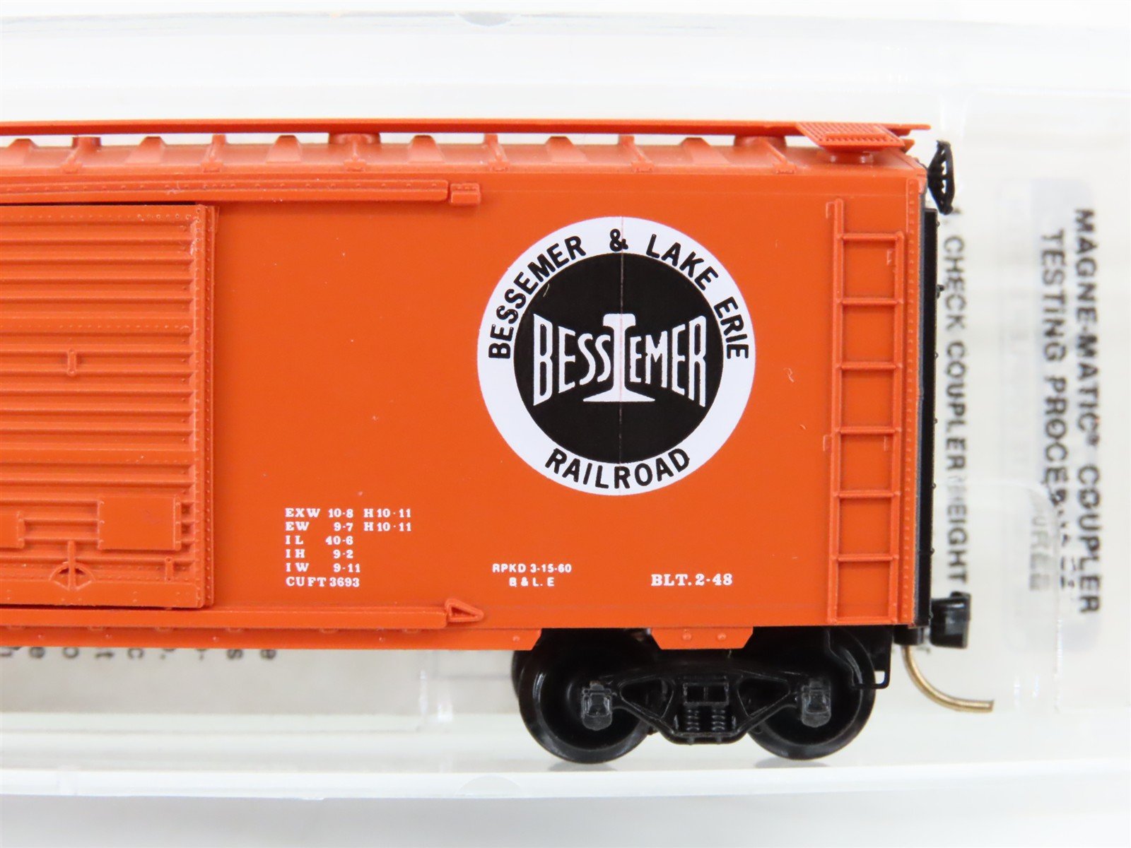 N Scale Micro-Trains MTL 20940 B&LE Bessemer & Lake Erie 40' Box Car #81005