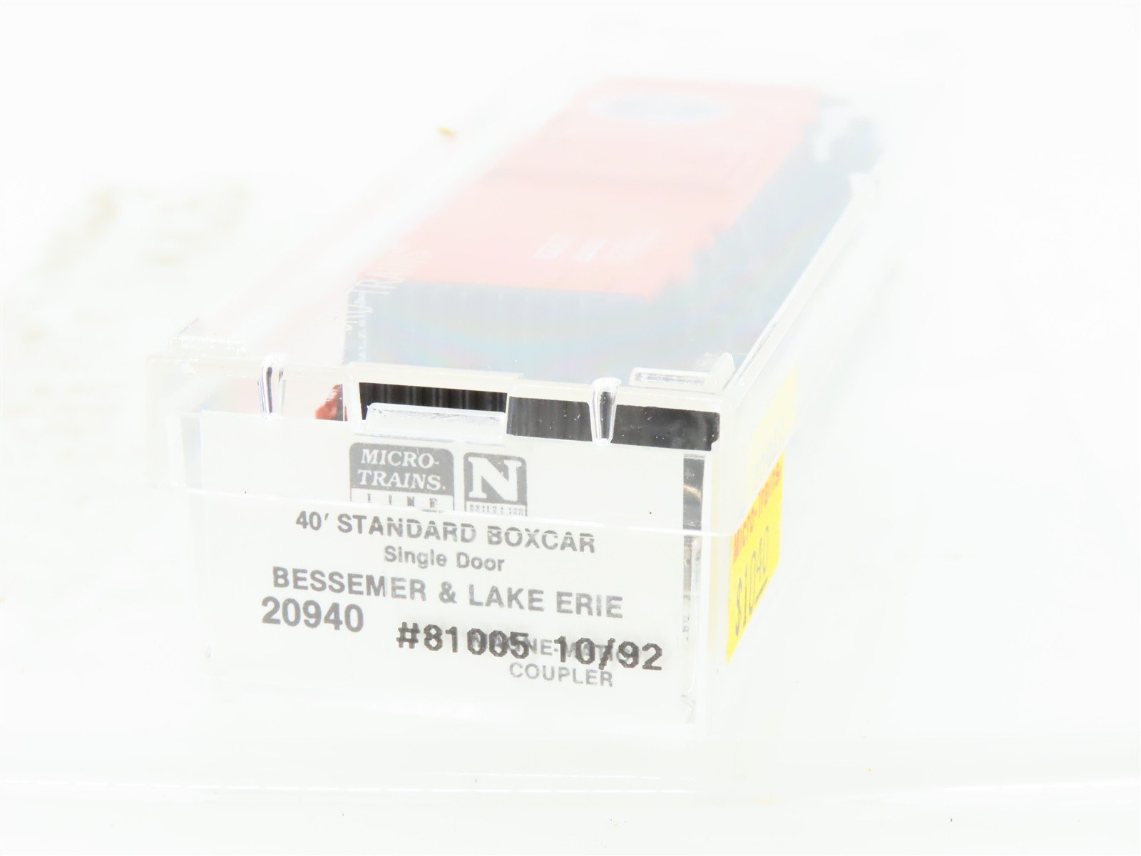 N Scale Micro-Trains MTL 20940 B&LE Bessemer & Lake Erie 40' Box Car #81005