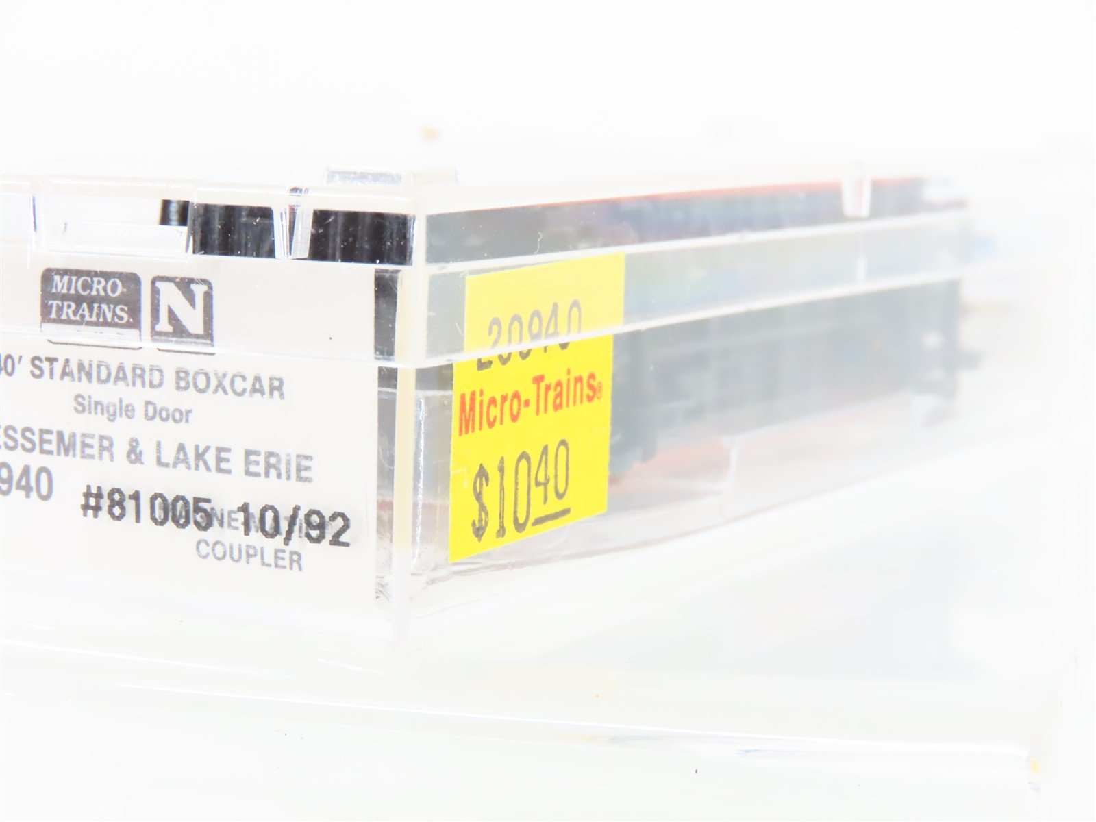 N Scale Micro-Trains MTL 20940 B&LE Bessemer & Lake Erie 40' Box Car #81005