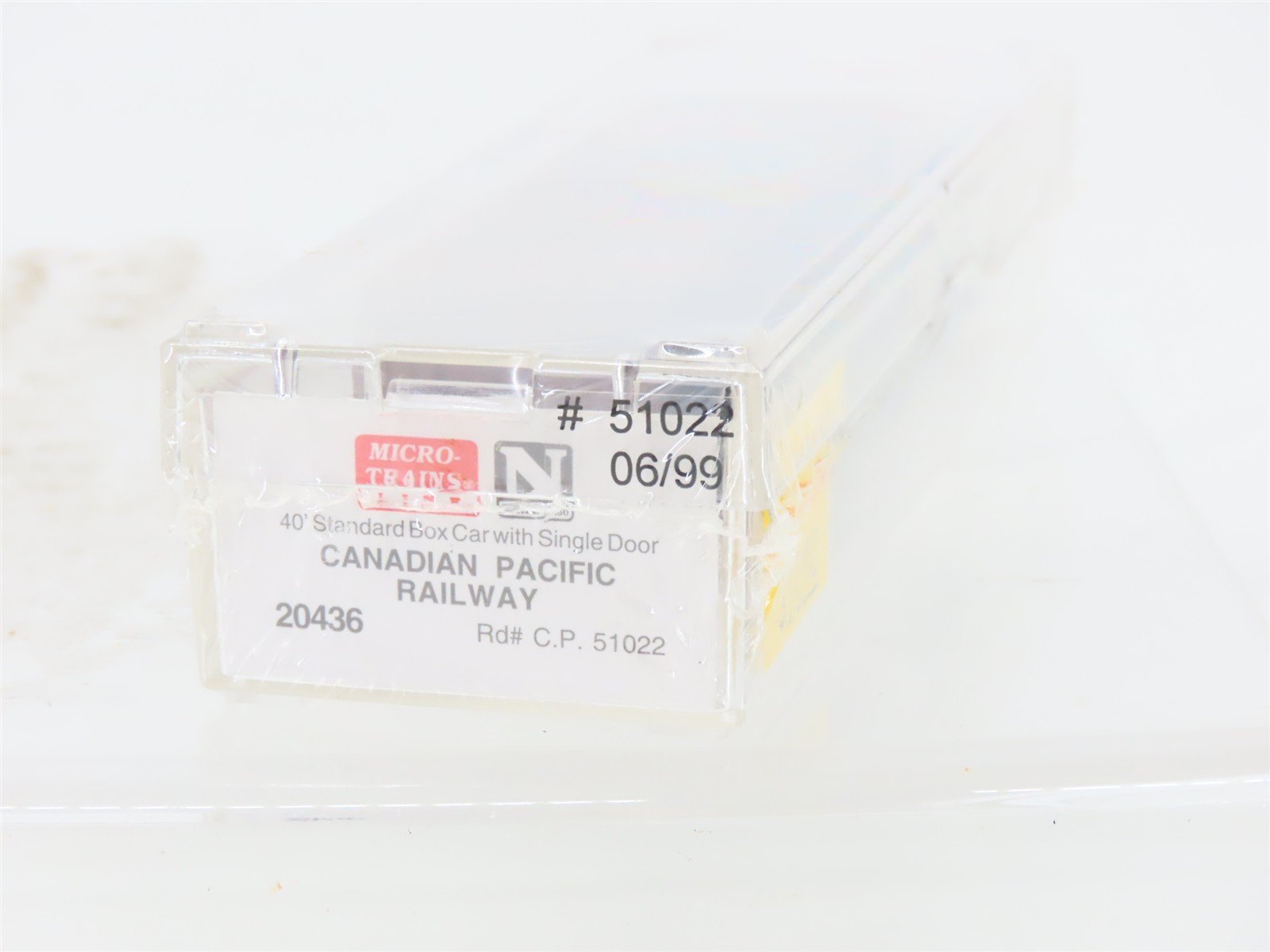 N Scale Micro-Trains MTL 20436 CP Canadian Pacific Railway 40' Box Car #51022