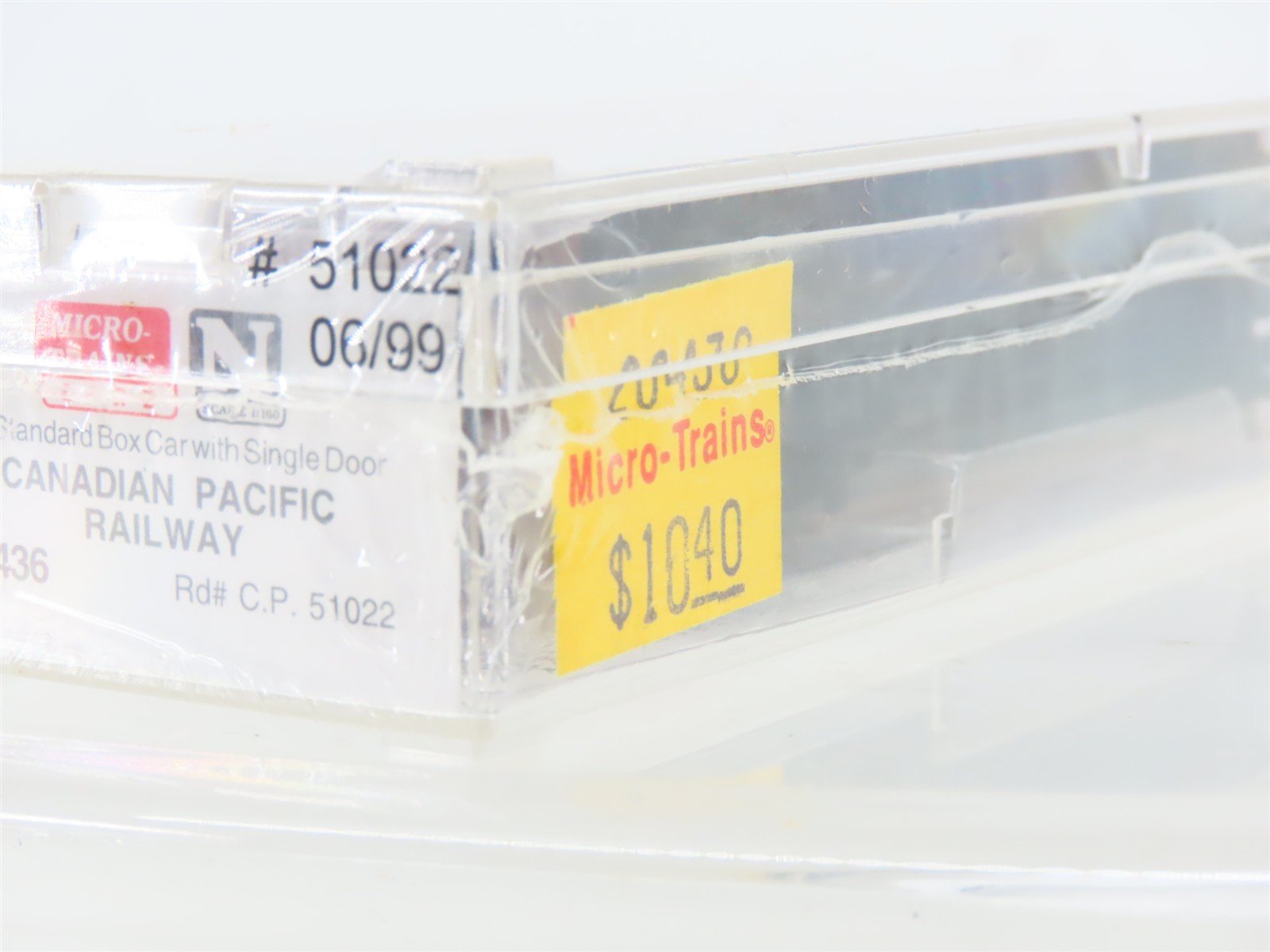 N Scale Micro-Trains MTL 20436 CP Canadian Pacific Railway 40' Box Car #51022