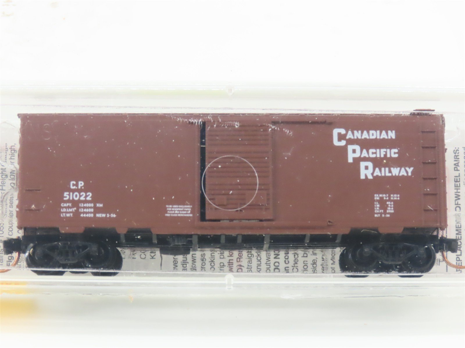 N Scale Micro-Trains MTL 20436 CP Canadian Pacific Railway 40' Box Car #51022