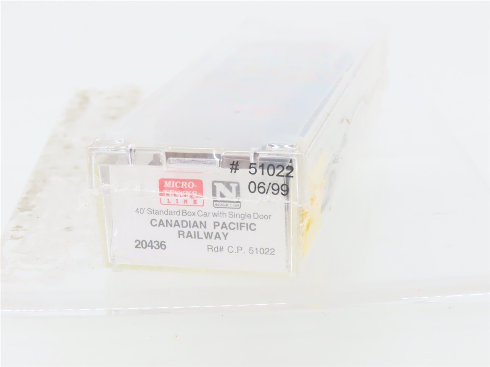 N Scale Micro-Trains MTL 20436 CP Canadian Pacific Railway 40' Box Car #51022