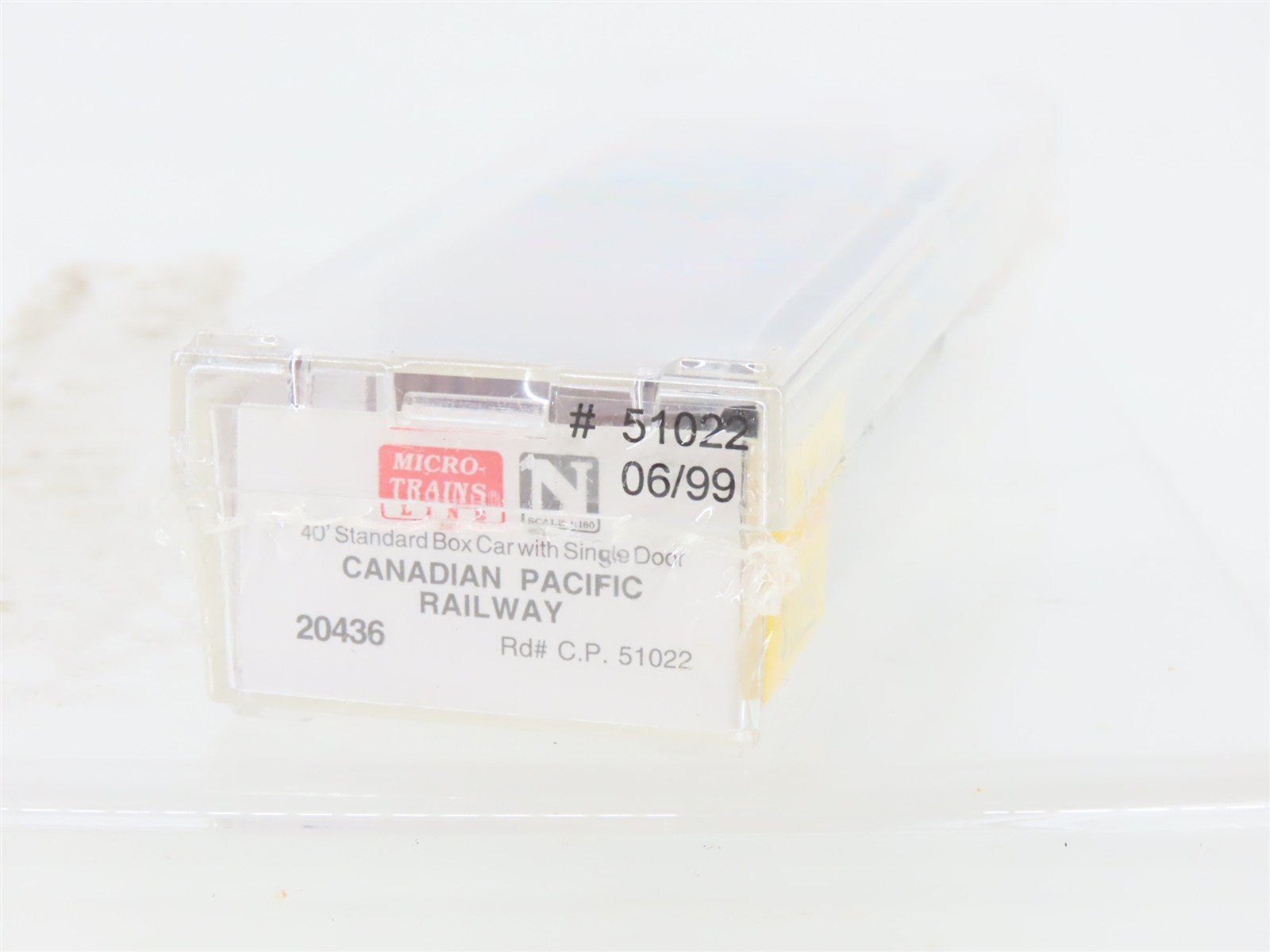 N Scale Micro-Trains MTL 20436 CP Canadian Pacific Railway 40' Box Car #51022
