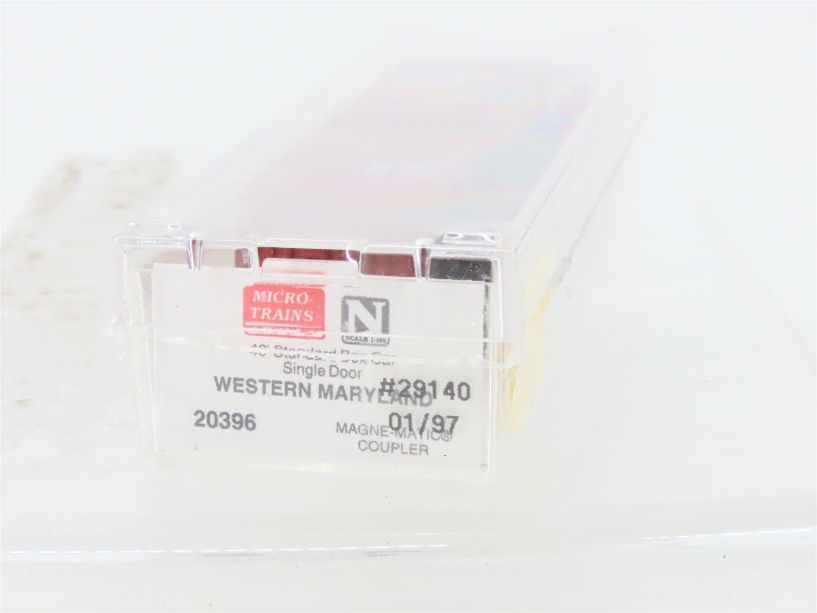 N Scale Micro-Trains MTL 20396 WM Western Maryland Fast Freight 40' Boxcar 29140