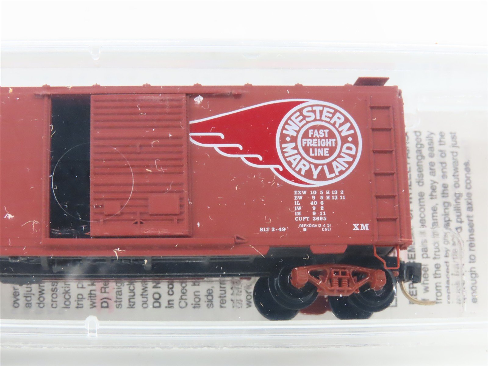 N Scale Micro-Trains MTL 20396 WM Western Maryland Fast Freight 40' Boxcar 29140