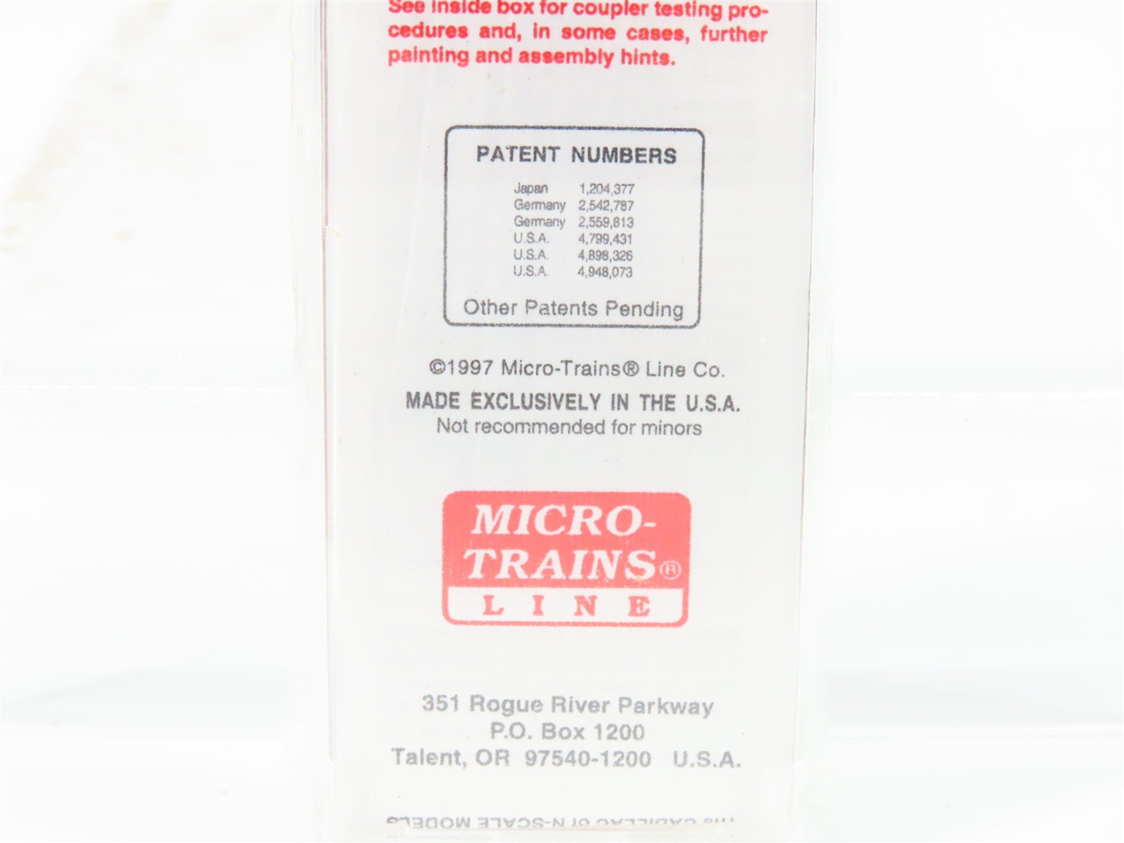 N Scale Micro-Trains MTL 20396 WM Western Maryland Fast Freight 40' Boxcar 29140