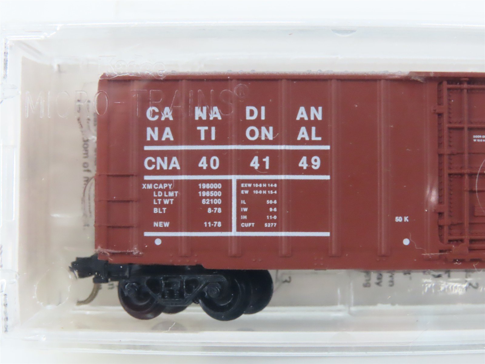 N Scale Kadee Micro-Trains MTL 27110 CNA CN Canadian National 50' Boxcar #404149